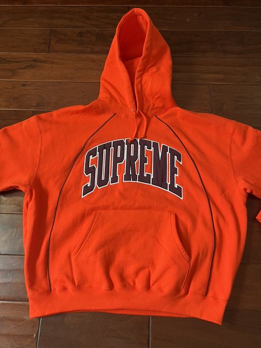 Supreme Supreme Boxy Piping arc Hooded Sweatshirt | Grailed