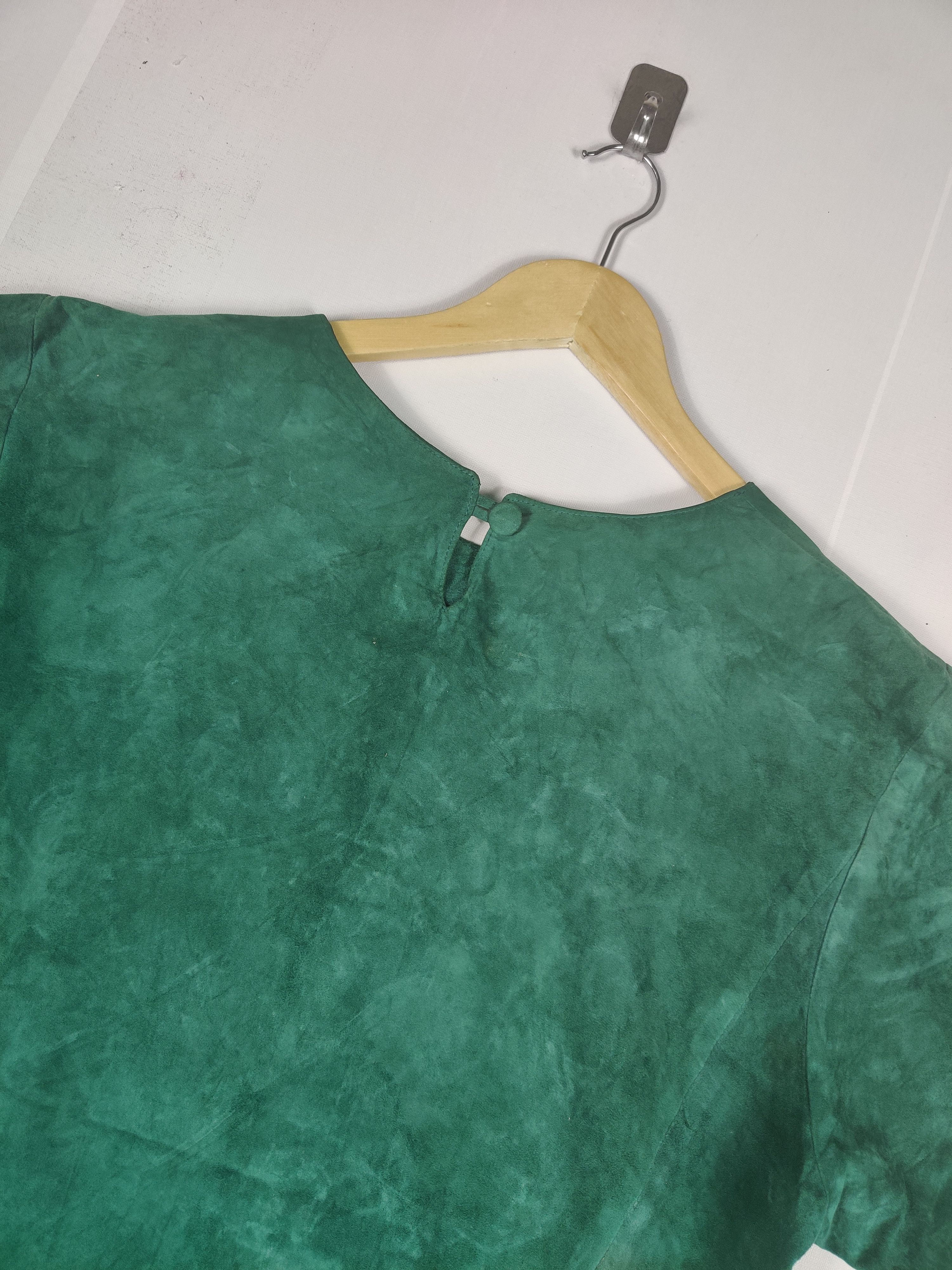 Japanese Brand Vintage Revillon Suede Leather Short Sleveless Shirt Size US L / EU 52-54 / 3 - 3 Thumbnail