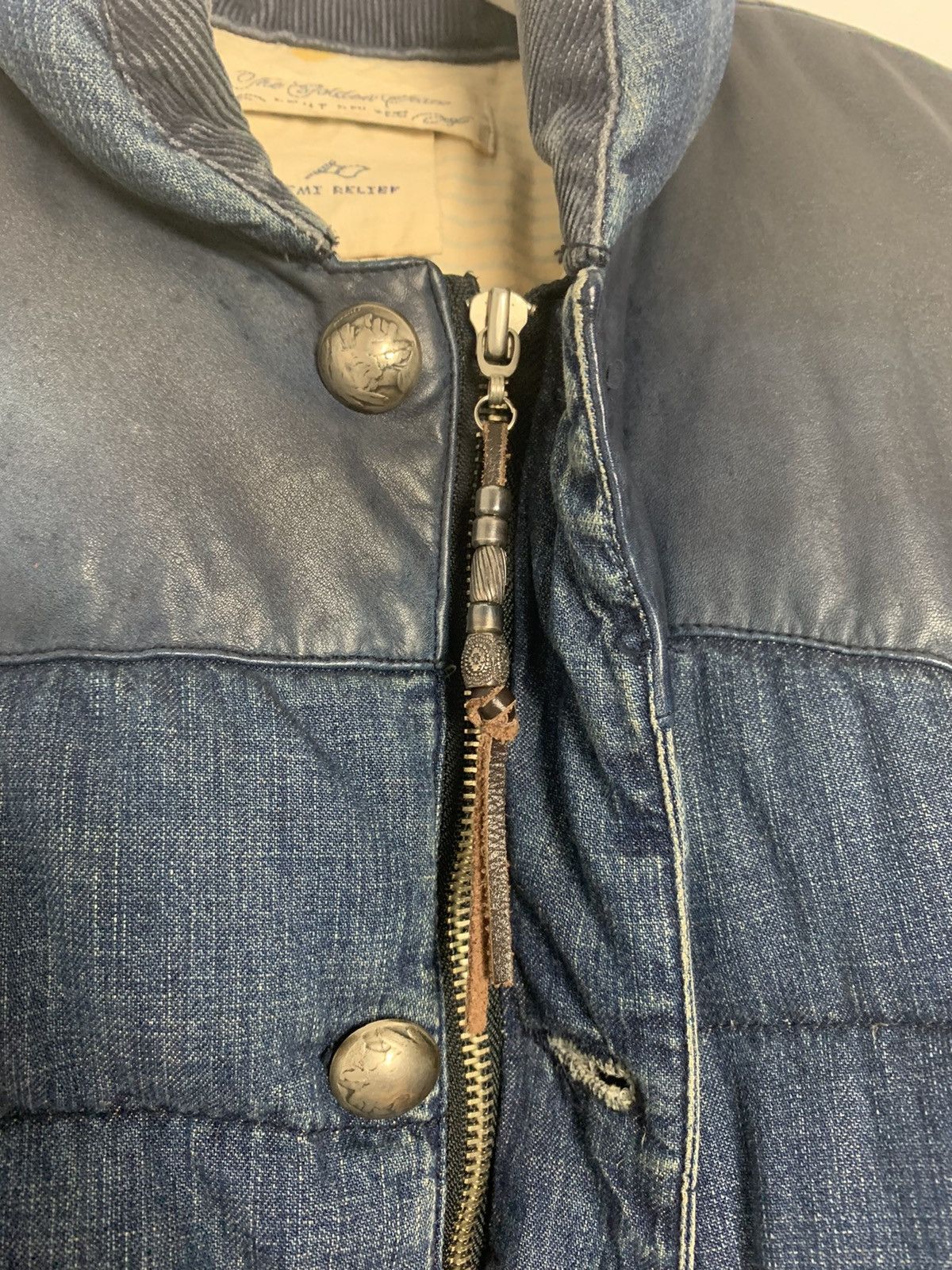 Remi Relief Denim Down Vest Size US M / EU 48-50 / 2 - 4 Thumbnail