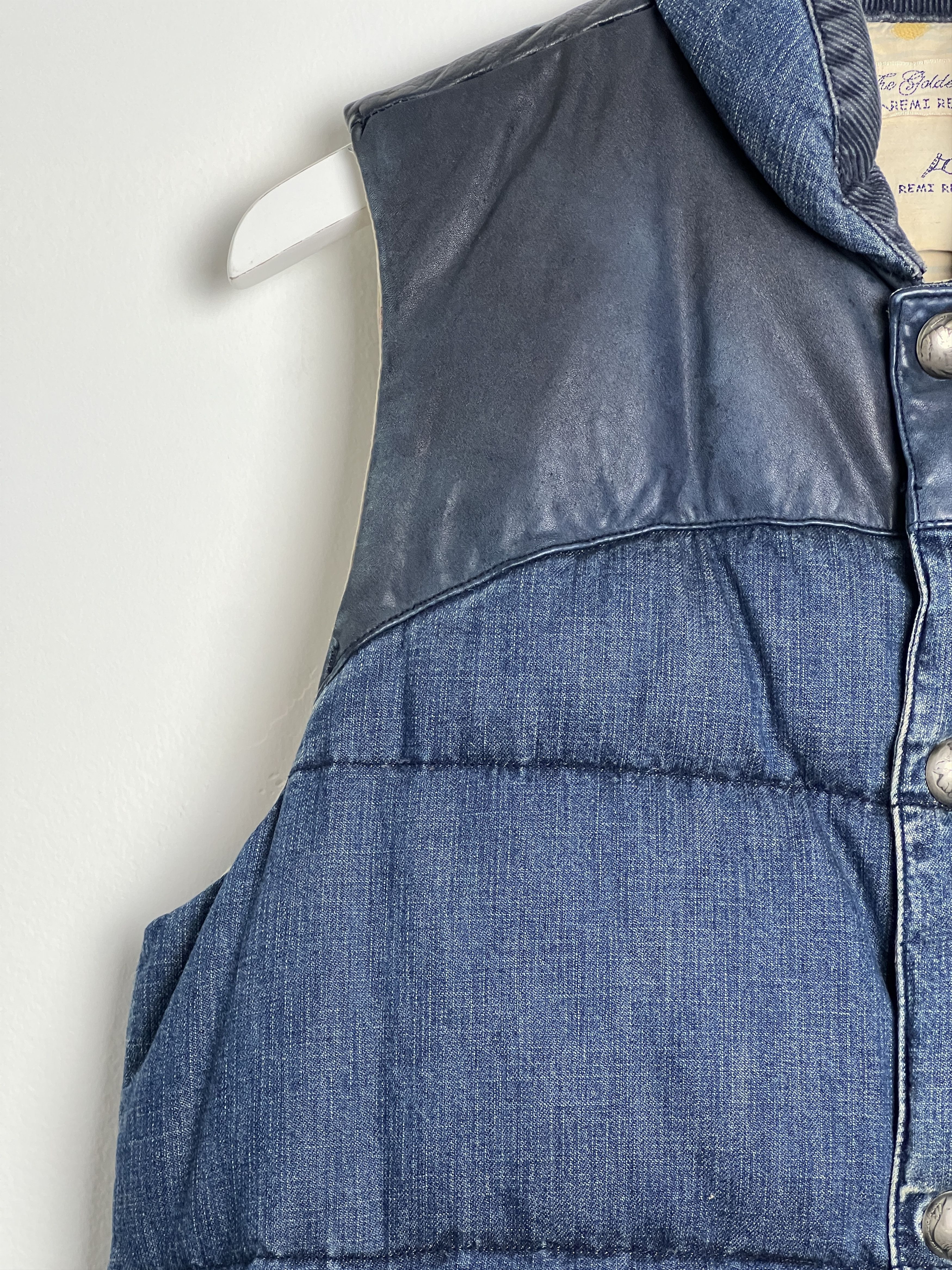 Remi Relief Denim Down Vest Size US M / EU 48-50 / 2 - 5 Thumbnail