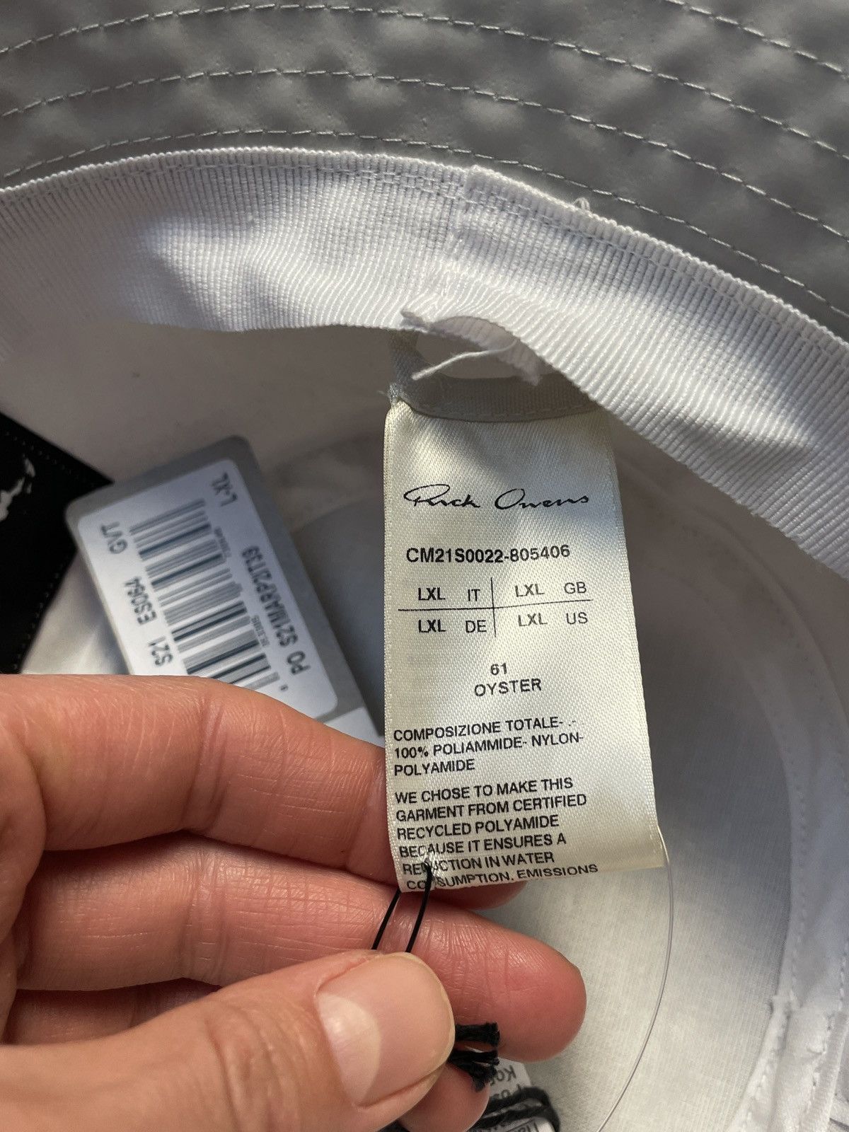 Champion × Rick Owens Rick Owens x Champion Nylon Bucket Hat Size ONE SIZE - 8 Thumbnail