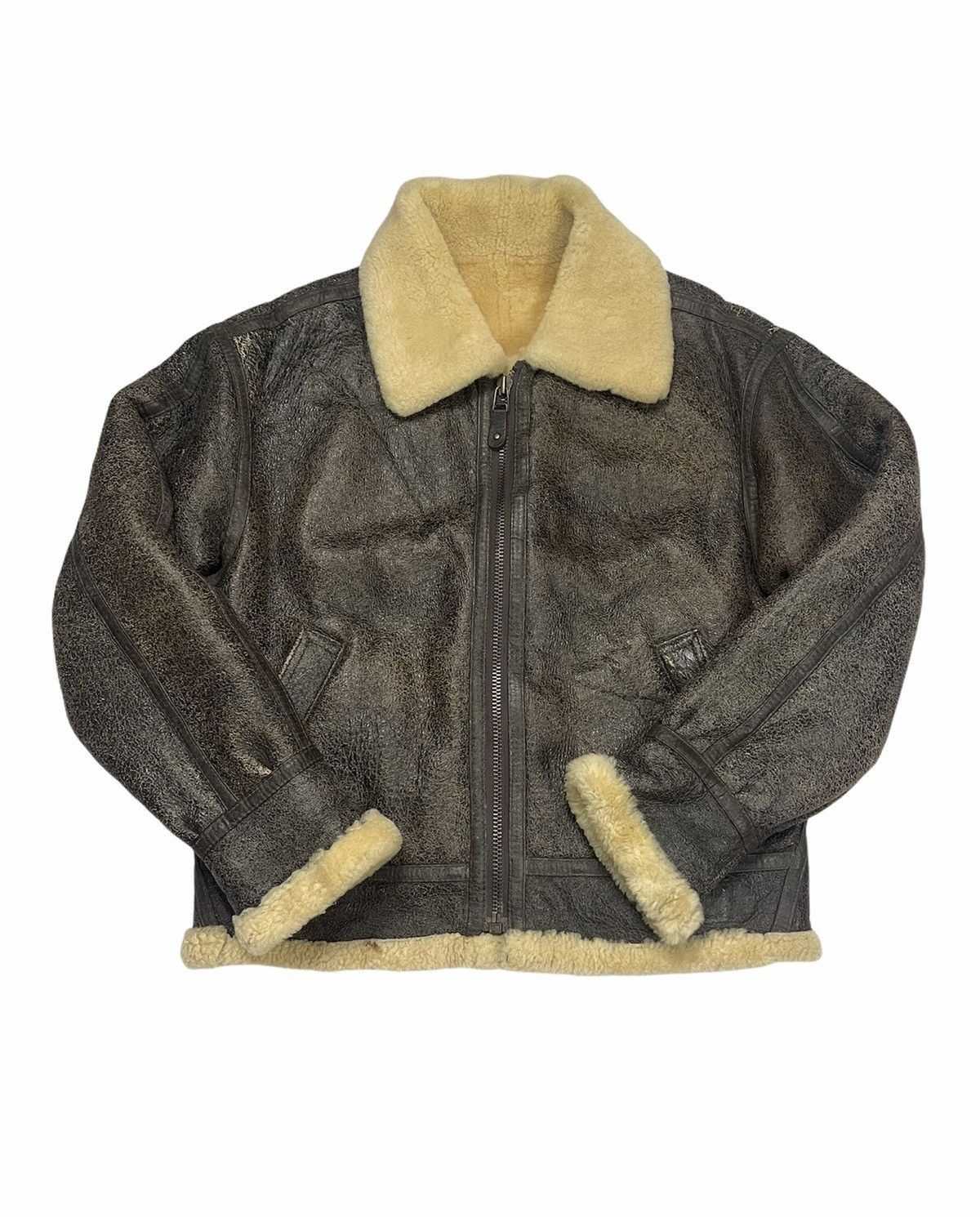 Vintage Westop B3 jacket sheepskin Size US XL / EU 56 / 4 - 2 Thumbnail