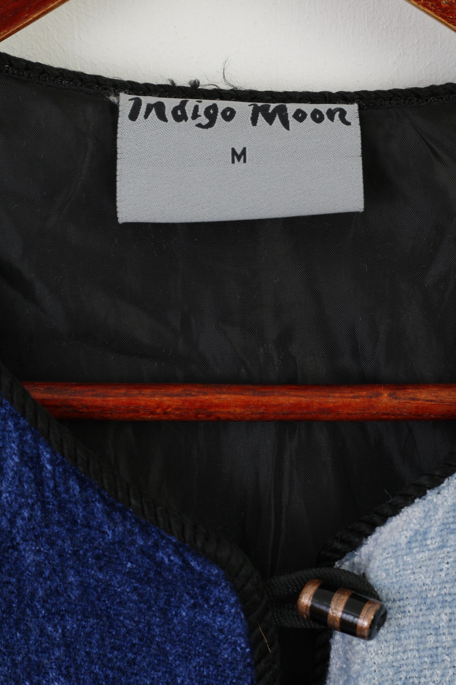 Indigo Indigo Moon Women M Jacket Blue Viscose Patchwork 9108 Size M / US 6-8 / IT 42-44 - 5 Thumbnail