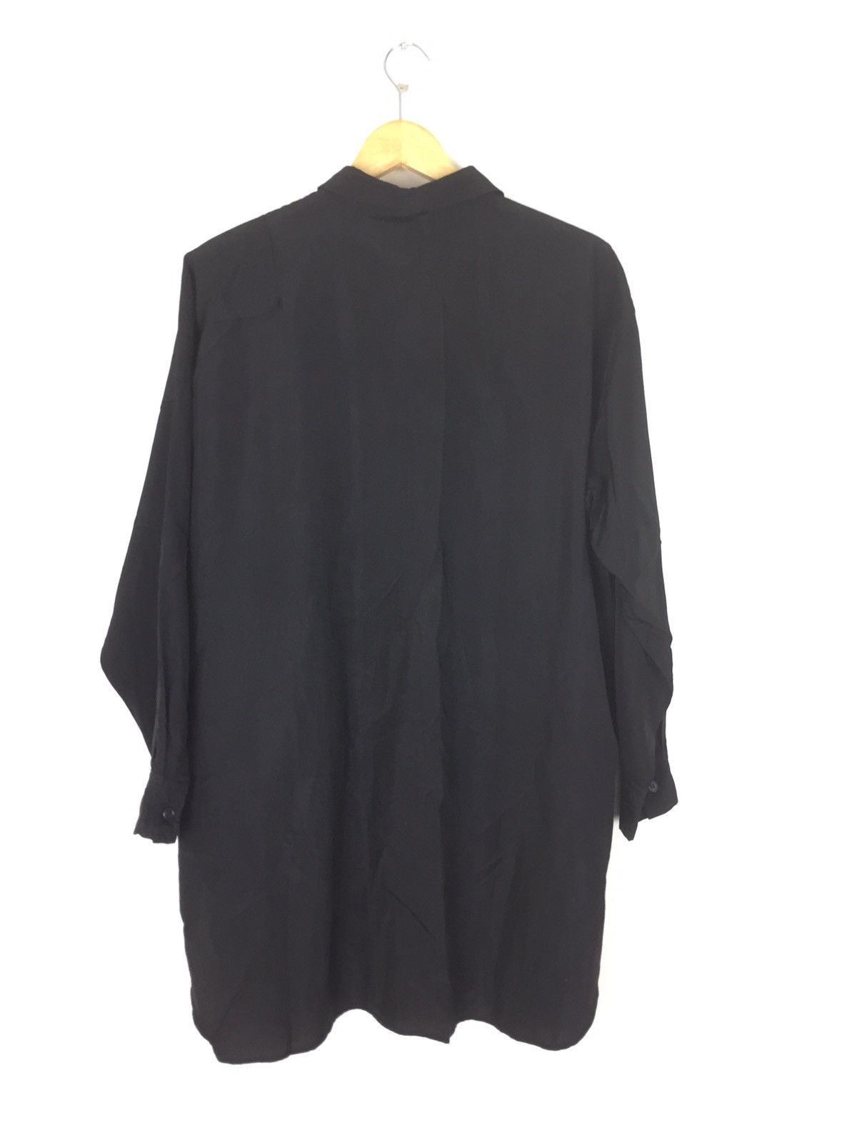 Yohji Yamamoto Y’s black plain shirt Size US M / EU 48-50 / 2 - 2 Thumbnail