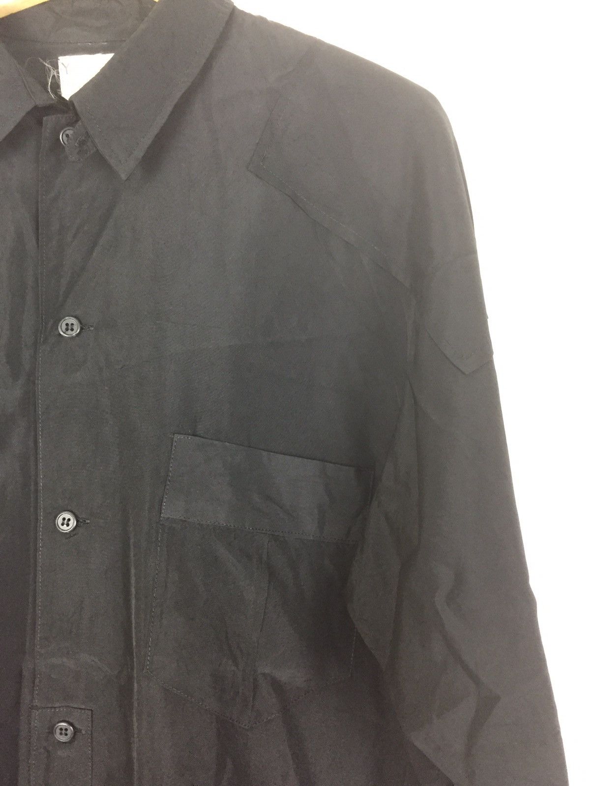 Yohji Yamamoto Y’s black plain shirt Size US M / EU 48-50 / 2 - 3 Thumbnail