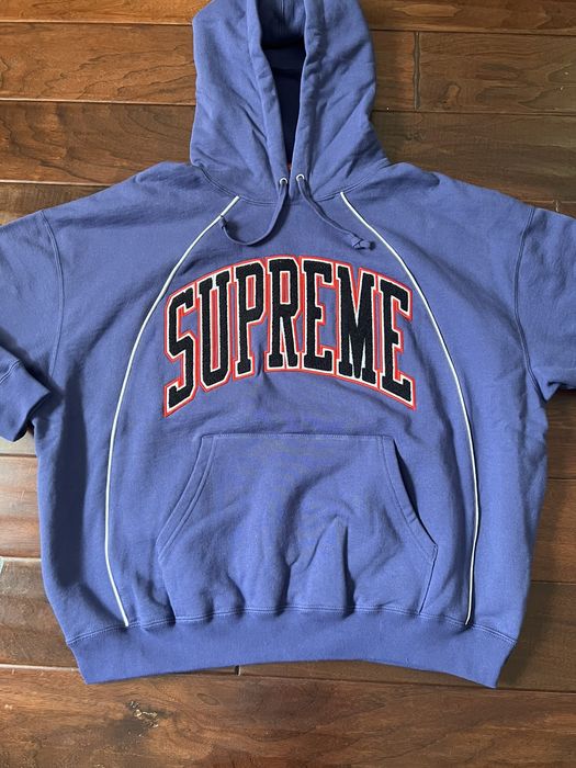 Supreme Supreme Boxy Piping Arc Hoodie | Grailed