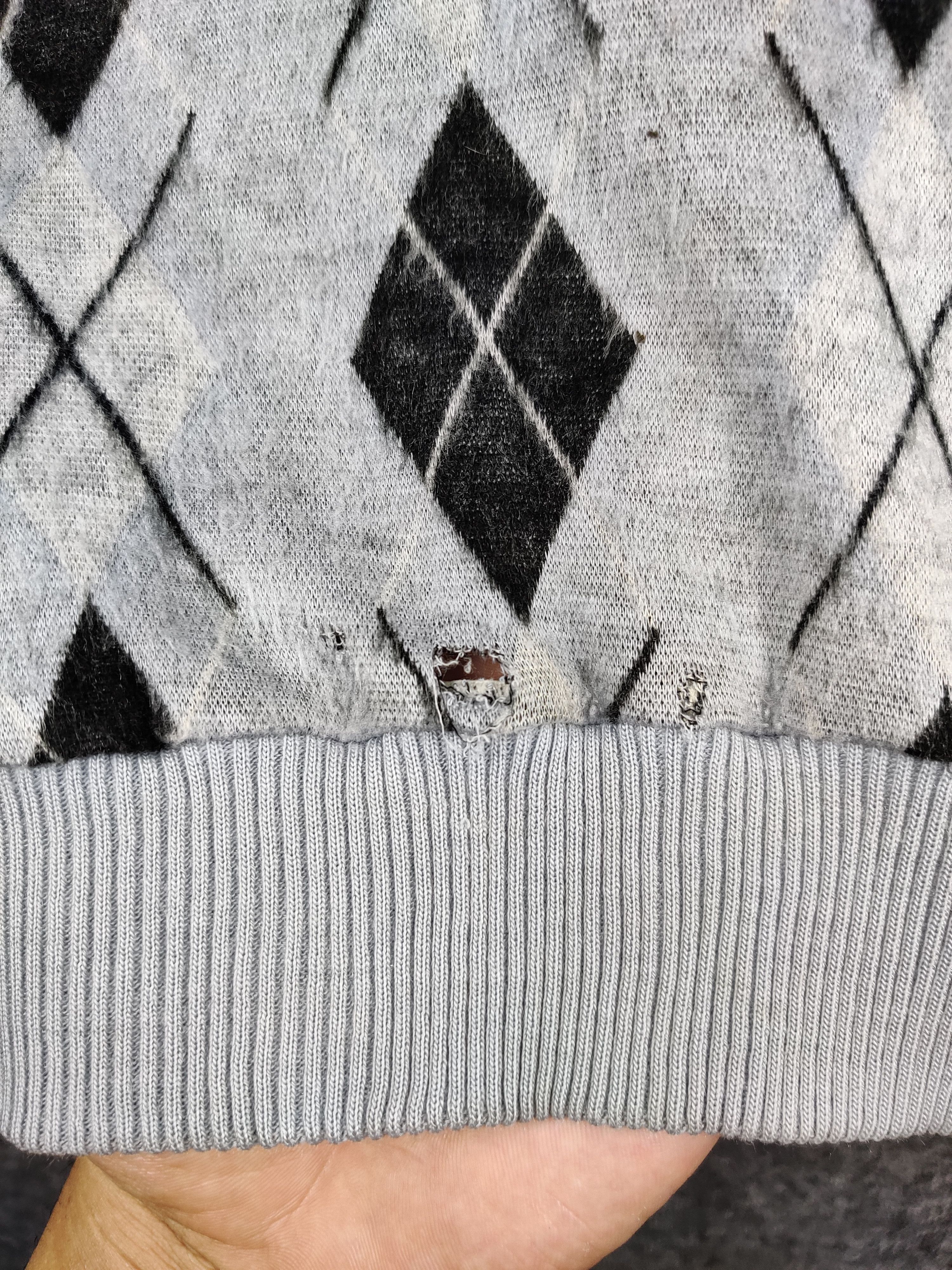 Japanese Brand Vintage Jack Point Checkered Knit Vest Size US M / EU 48-50 / 2 - 5 Thumbnail