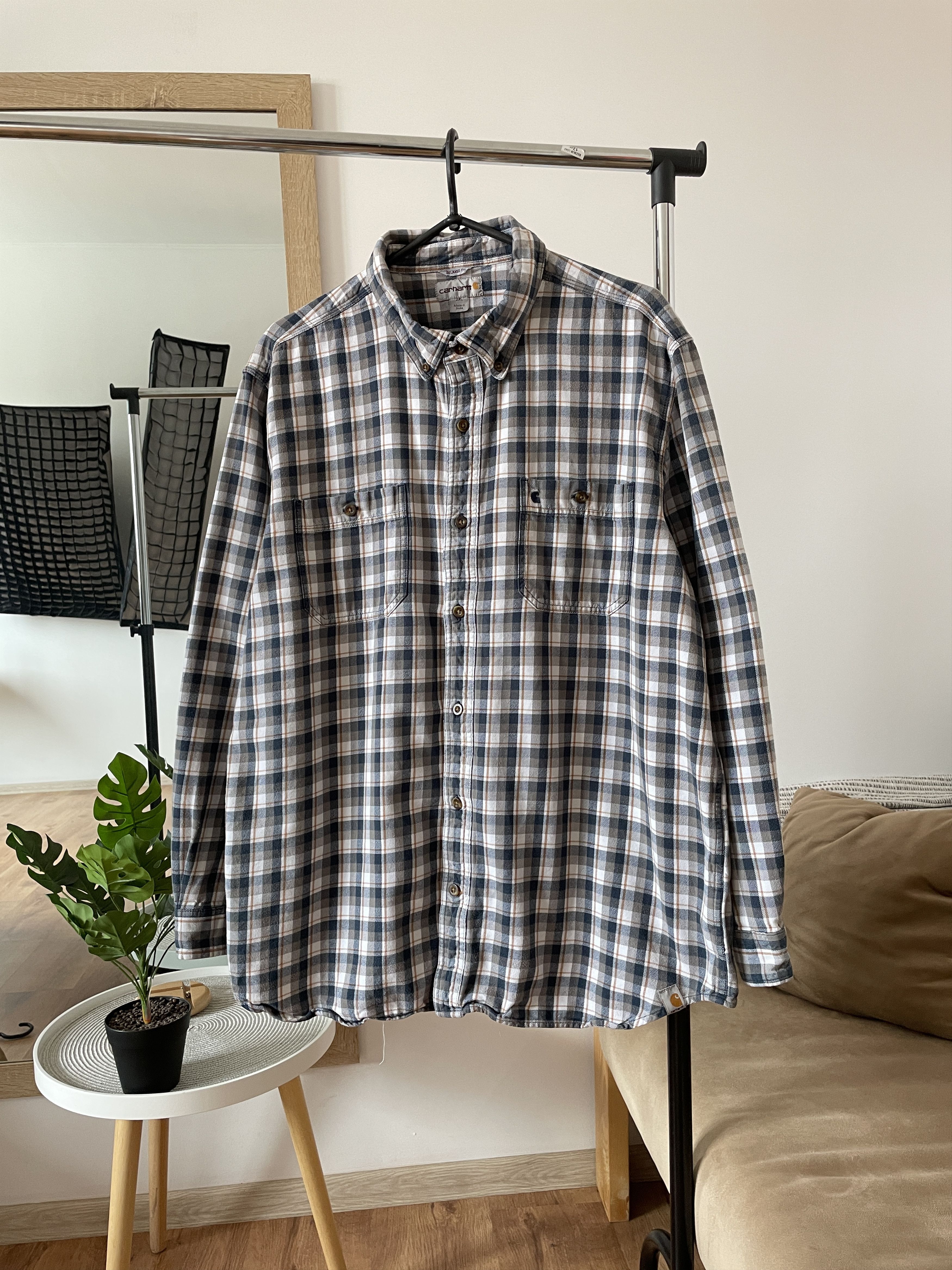 Carhartt Carhartt Vintage Heavy Flannel Plaid Work Shirt Size 2XL Size US XXL / EU 58 / 5 - 1 Thumbnail