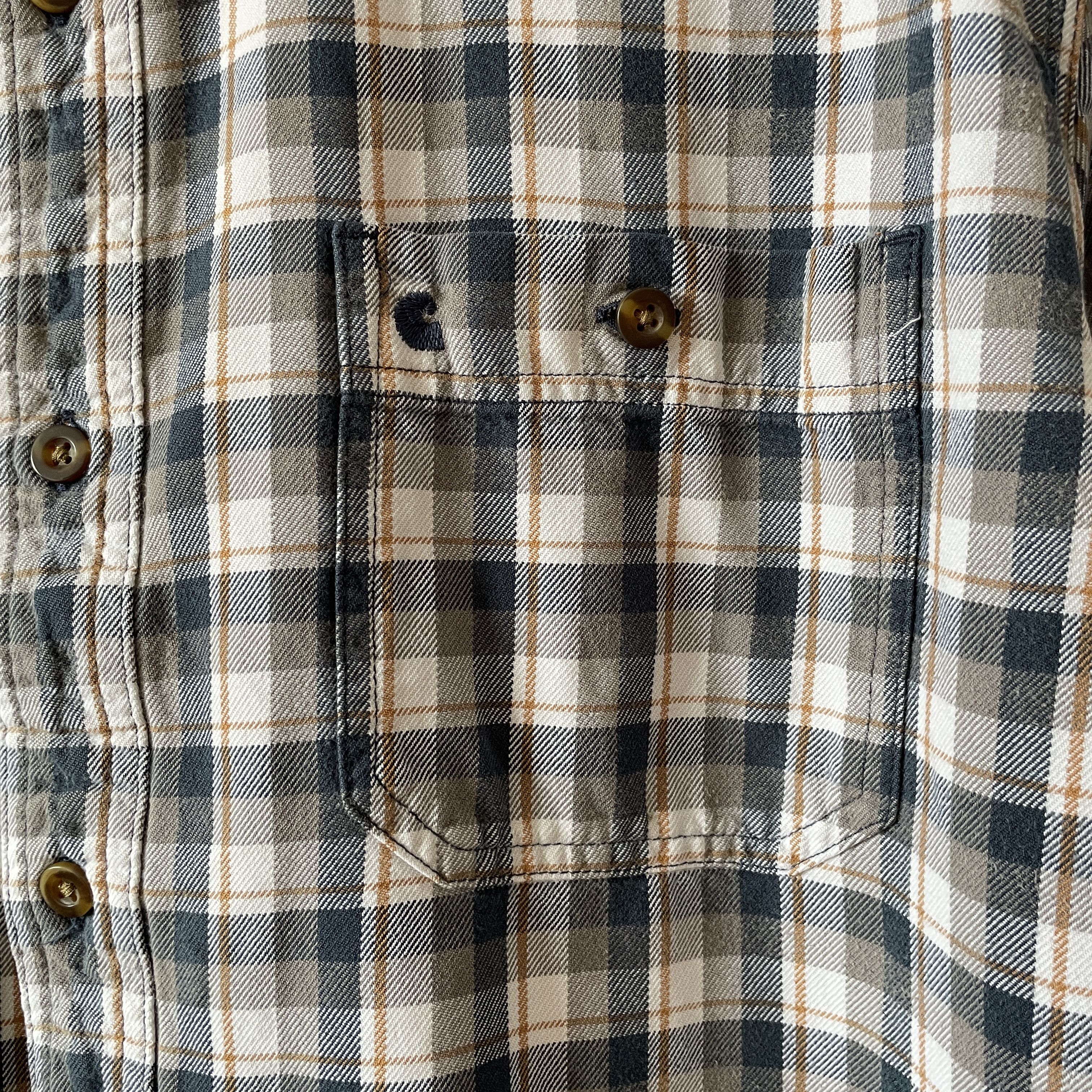 Carhartt Carhartt Vintage Heavy Flannel Plaid Work Shirt Size 2XL Size US XXL / EU 58 / 5 - 4 Thumbnail