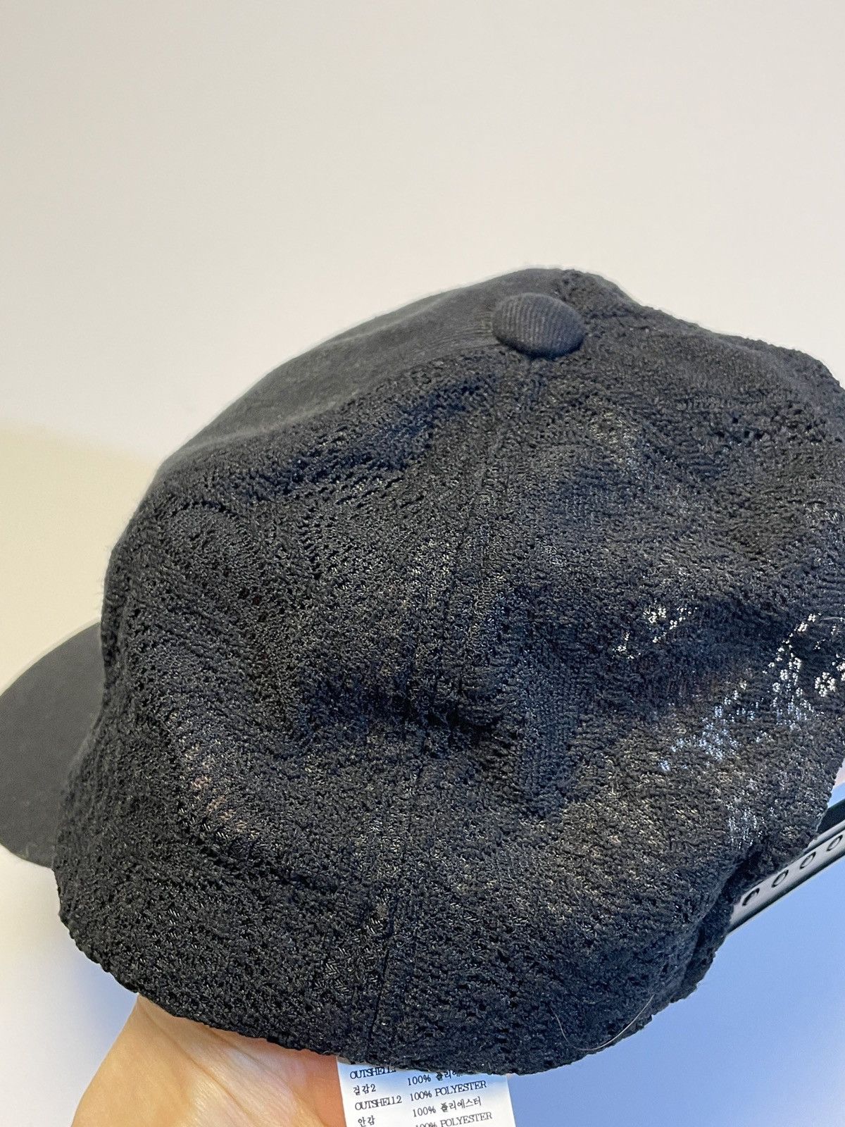 WE11DONE We11done Black Lace Logo Cap Size ONE SIZE - 5 Thumbnail