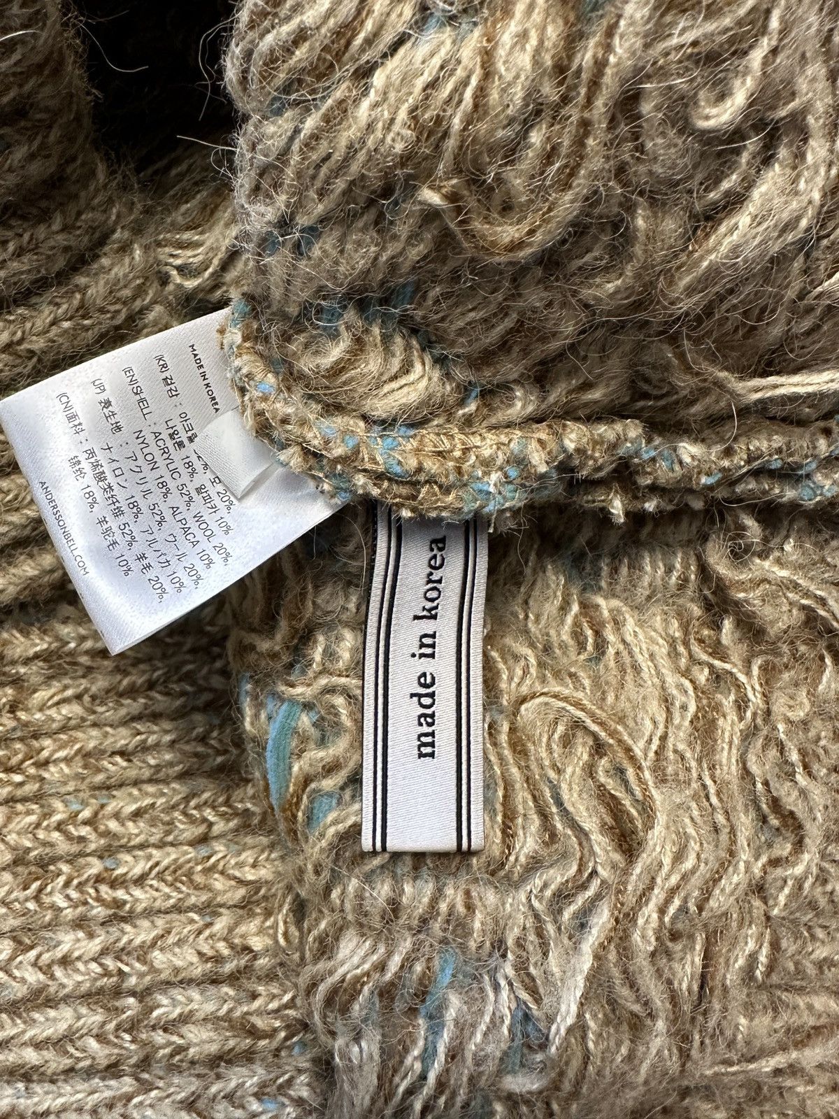 Andersson Bell Andersson Bell Beige & Blue Heavy Jacquard Fran Vest Size M / US 6-8 / IT 42-44 - 6 Thumbnail