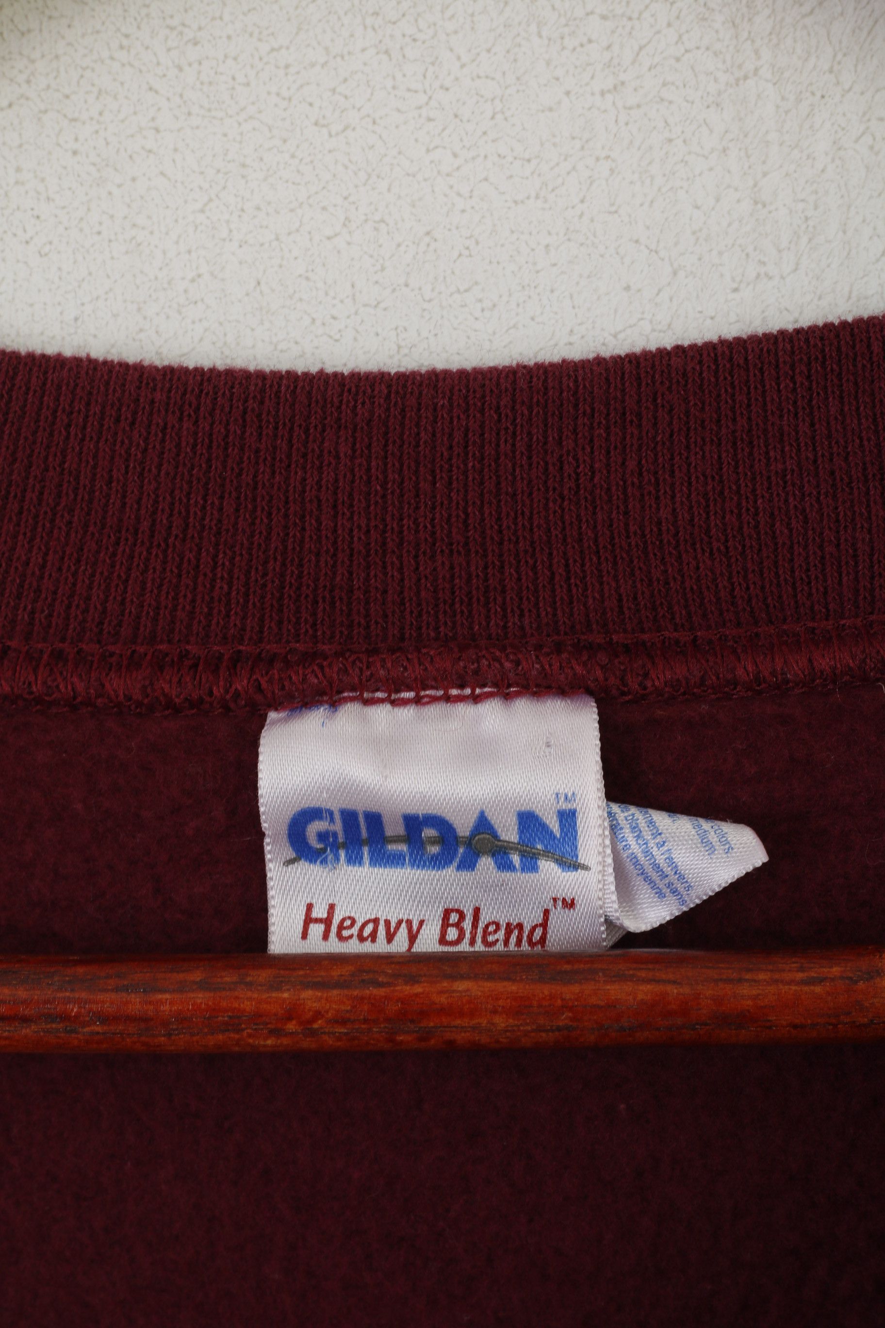 Gildan Gildan Men XXL Sweatshirt Maroon Cotton Cross 3801 Size US XXL / EU 58 / 5 - 4 Thumbnail
