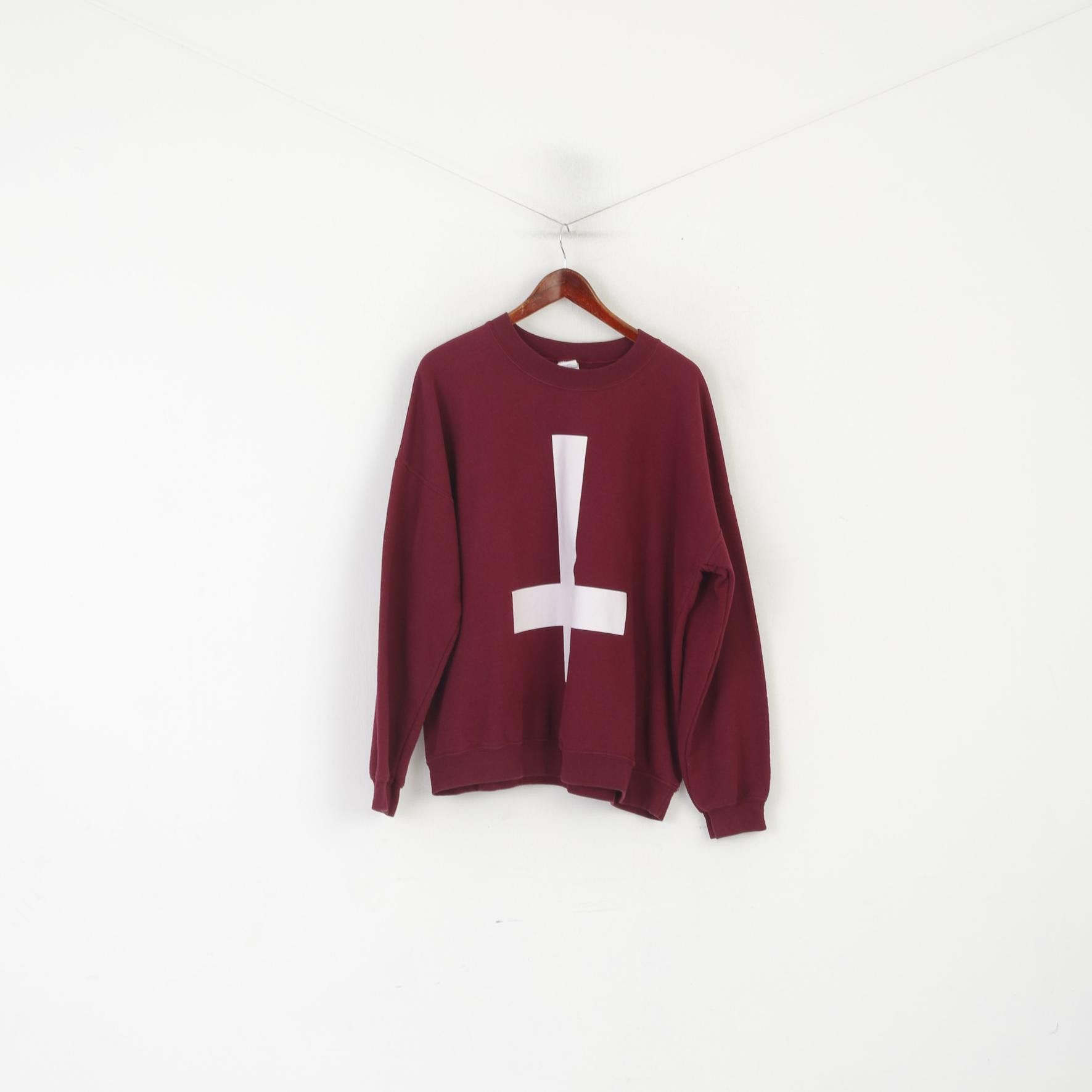 Gildan Gildan Men XXL Sweatshirt Maroon Cotton Cross 3801 Size US XXL / EU 58 / 5 - 2 Thumbnail