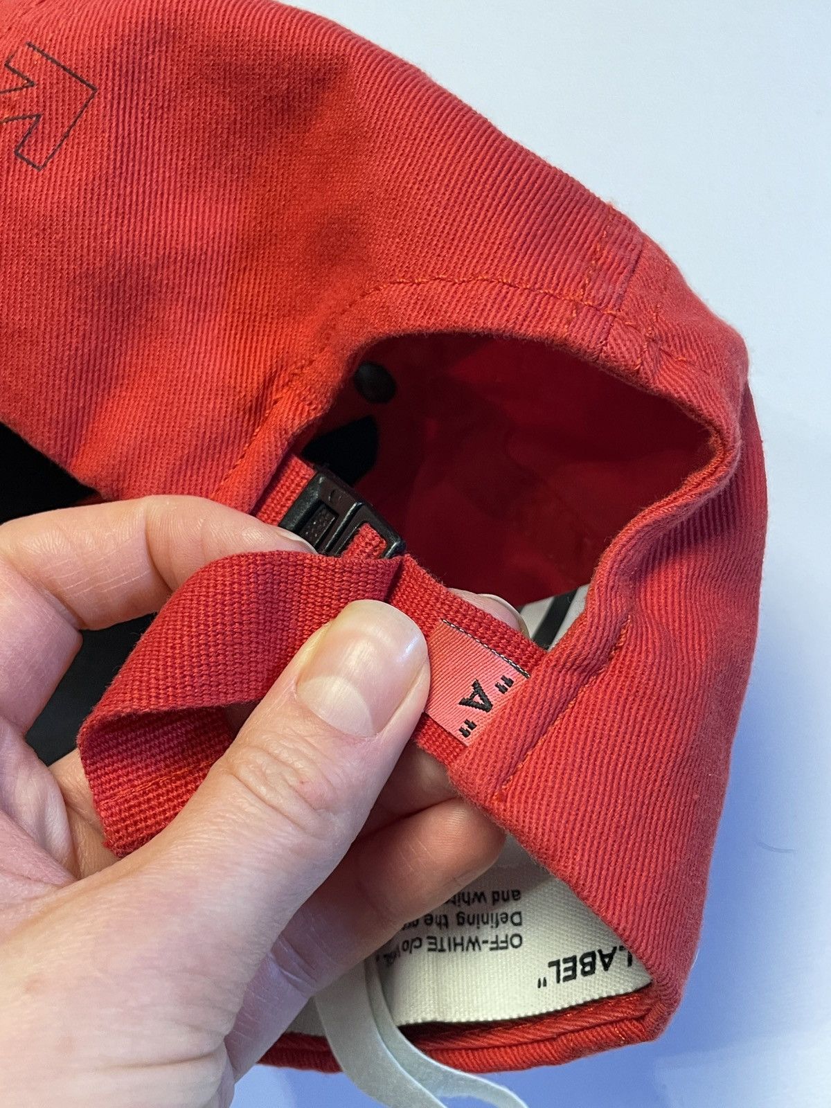 Off-White OFF-WHITE Cross-arrow Cotton Baseball Cap In Red Size 26 - 5 Thumbnail