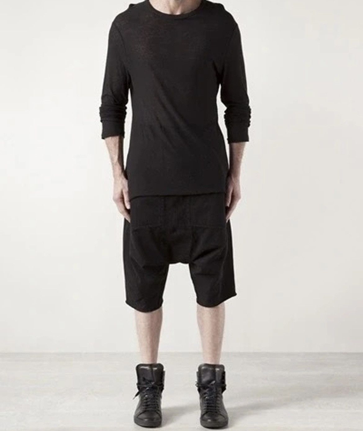 Comme des Garcons (Mmmm). COMME DES GARCONS BLACK CROTCH PANTS Size US 27 - 1 Thumbnail