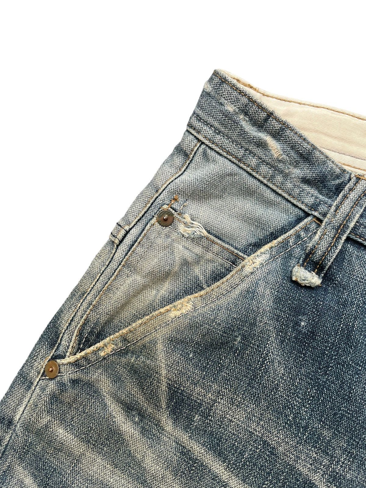 MasterPiece Vintage Masterpiece Distresed Denim Size US 38 / EU 54 - 7 Thumbnail