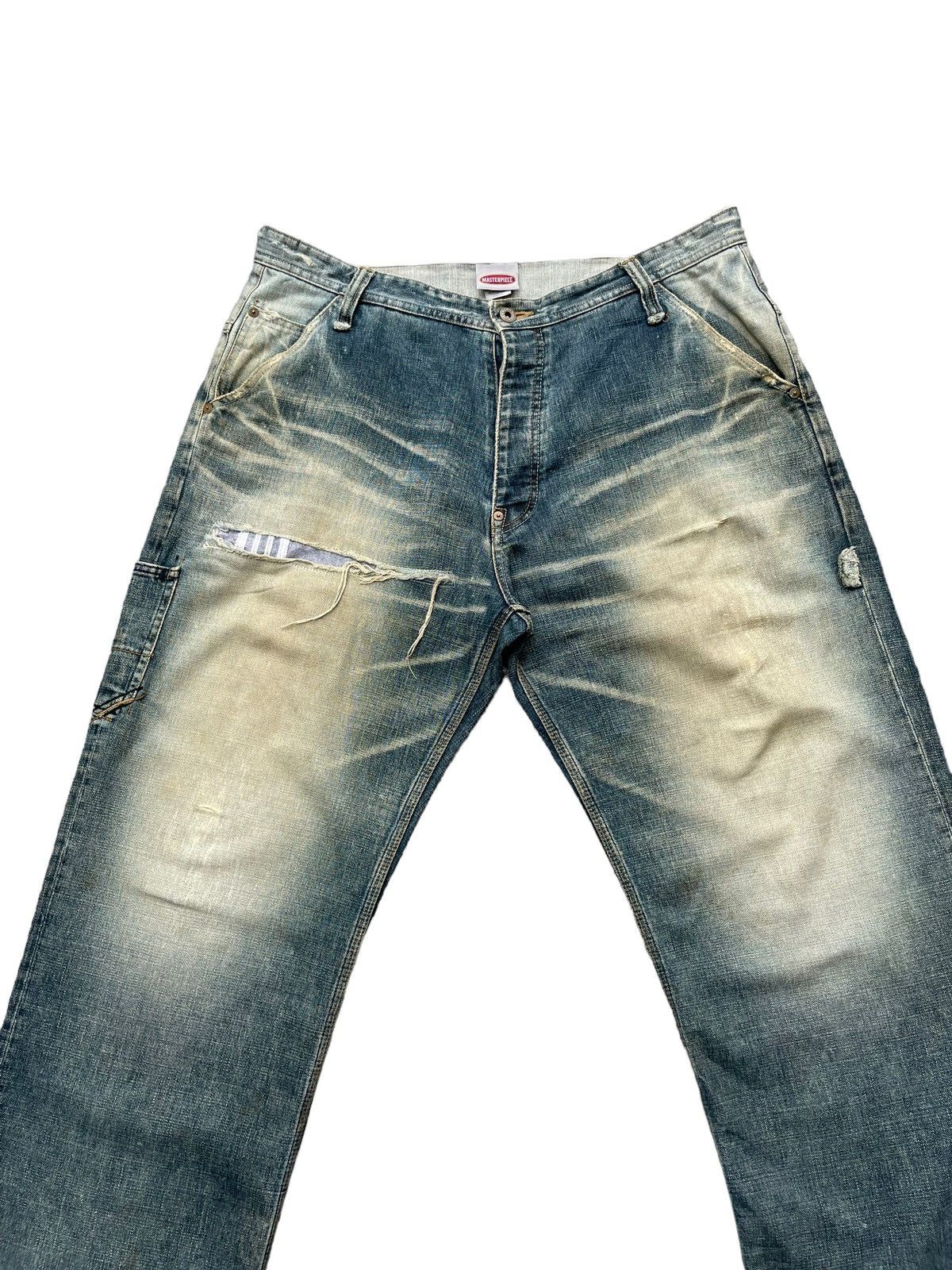 MasterPiece Vintage Masterpiece Distresed Denim Size US 38 / EU 54 - 3 Thumbnail