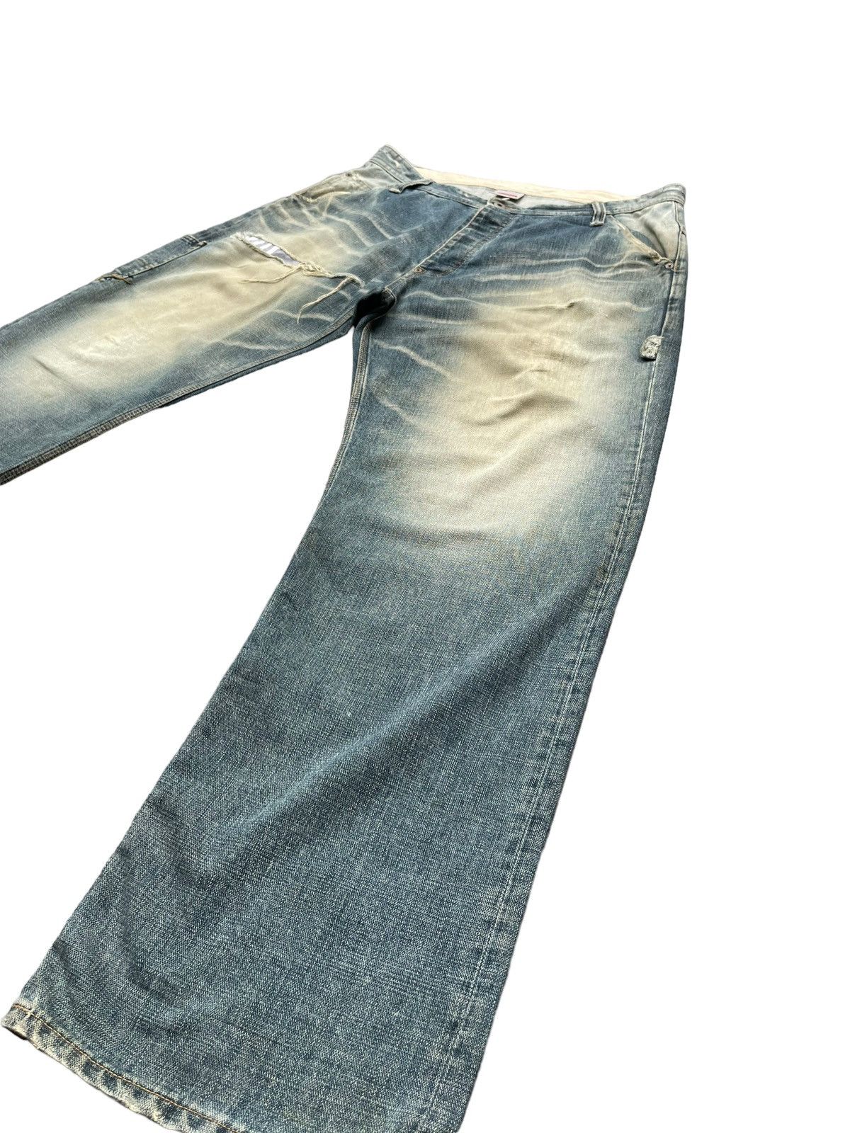 MasterPiece Vintage Masterpiece Distresed Denim Size US 38 / EU 54 - 2 Thumbnail