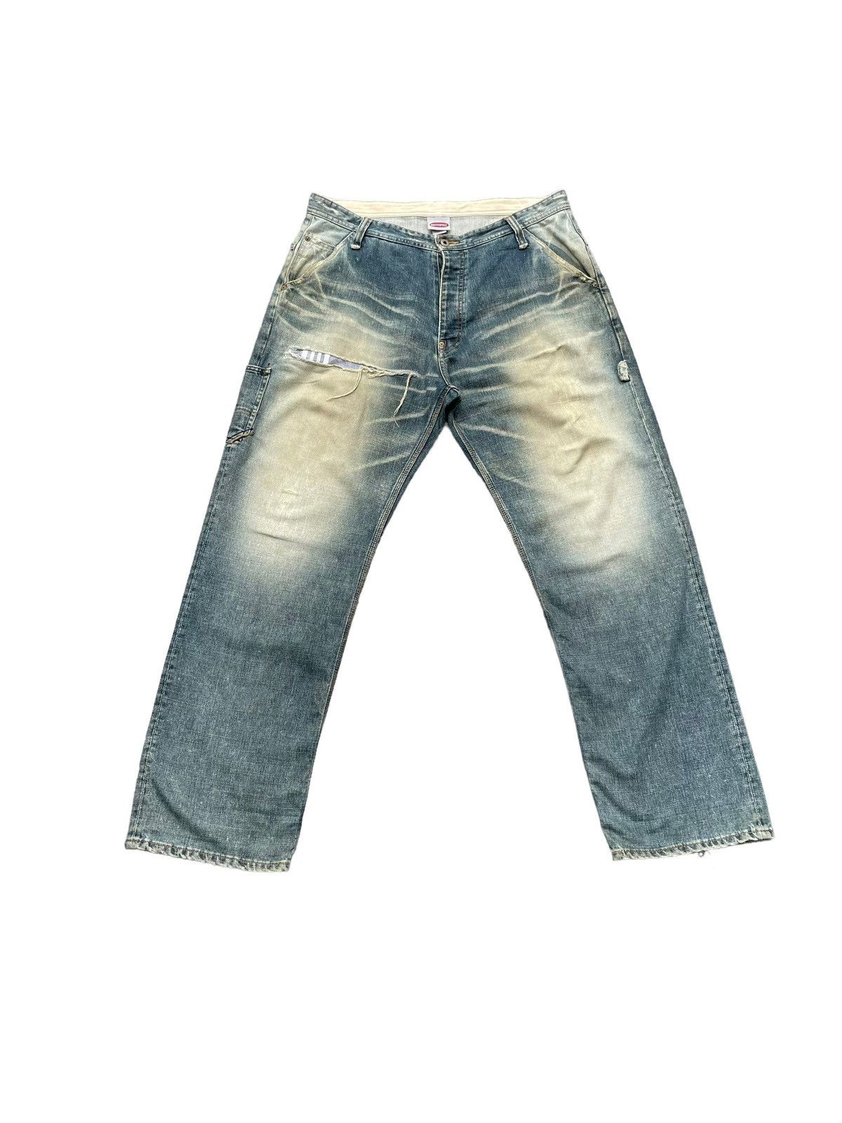 MasterPiece Vintage Masterpiece Distresed Denim Size US 38 / EU 54 - 1 Thumbnail
