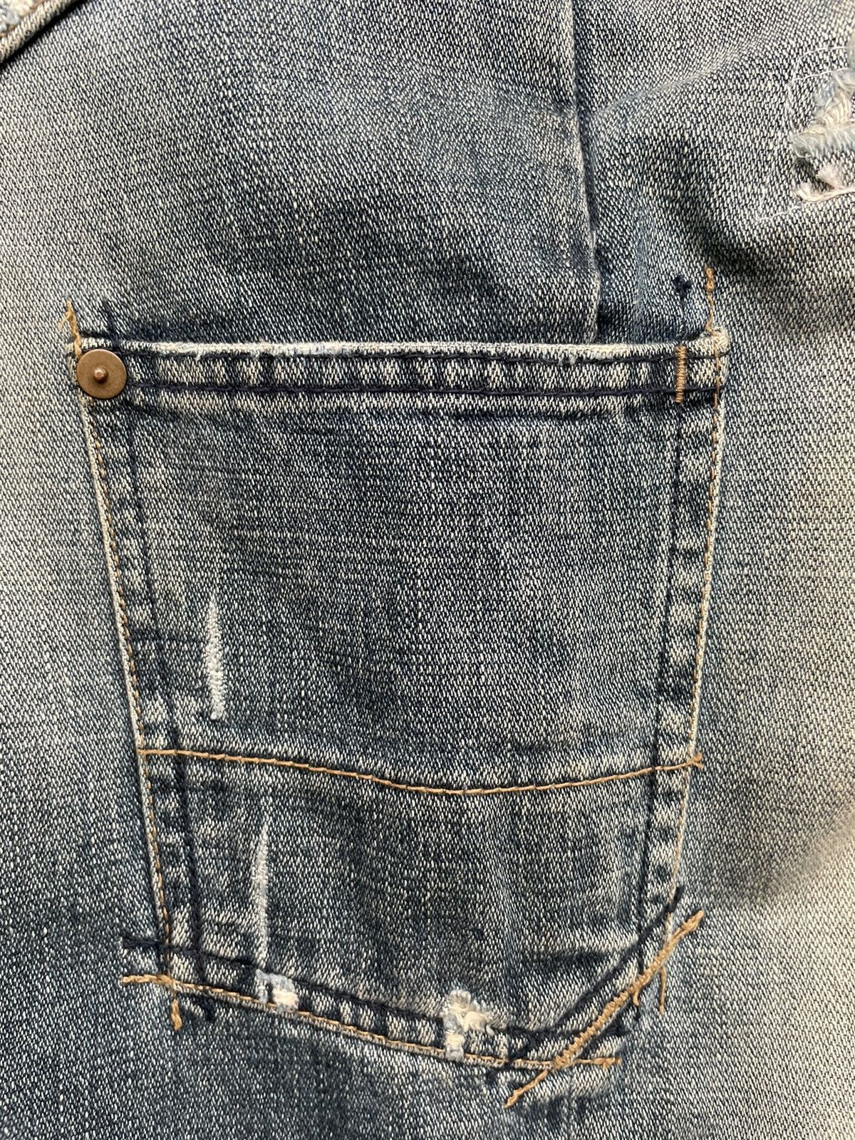 MasterPiece Vintage Masterpiece Distresed Denim Size US 38 / EU 54 - 14 Thumbnail