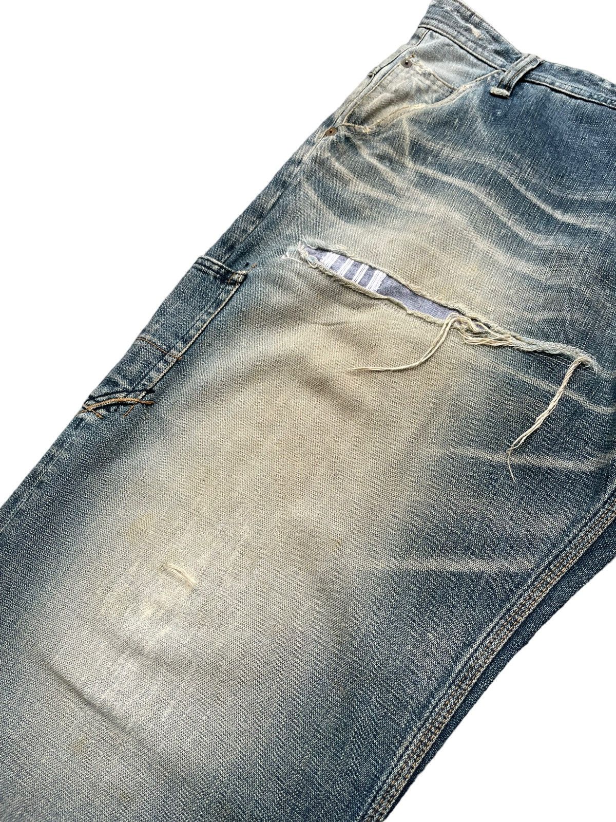 MasterPiece Vintage Masterpiece Distresed Denim Size US 38 / EU 54 - 5 Thumbnail
