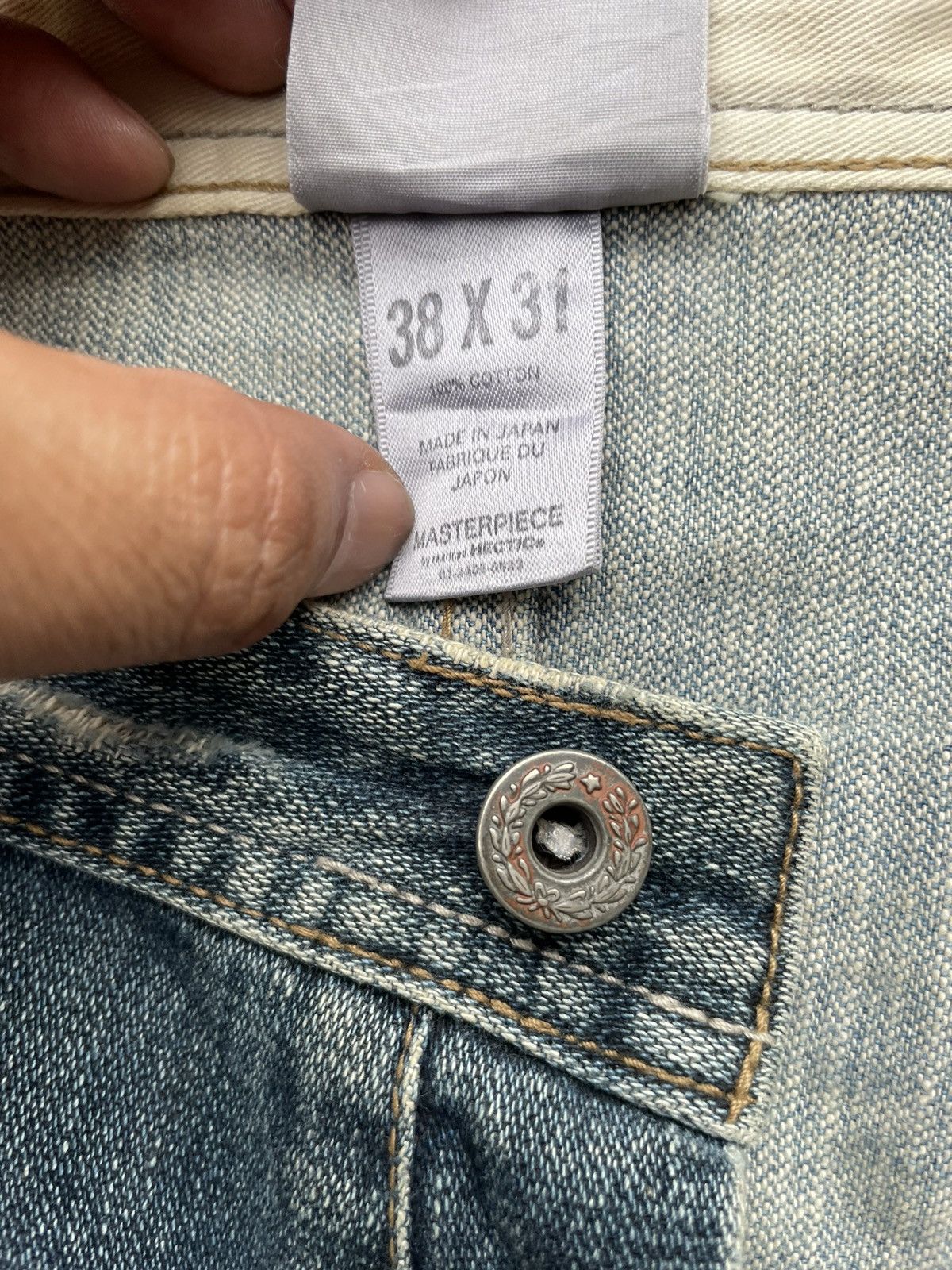 MasterPiece Vintage Masterpiece Distresed Denim Size US 38 / EU 54 - 16 Thumbnail