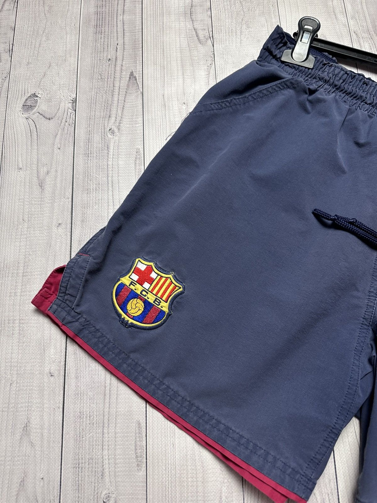 Nike × Vintage Vintage Nike Barcelona soccer shorts size L Size US 34 / EU 50 - 2 Thumbnail