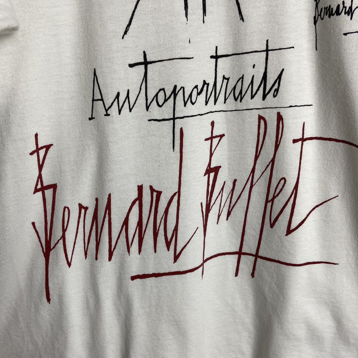 Vintage Vintage 80s Bernard Buffet Autoportrait Museum Art T-Shirt Size US L / EU 52-54 / 3 - 3 Thumbnail