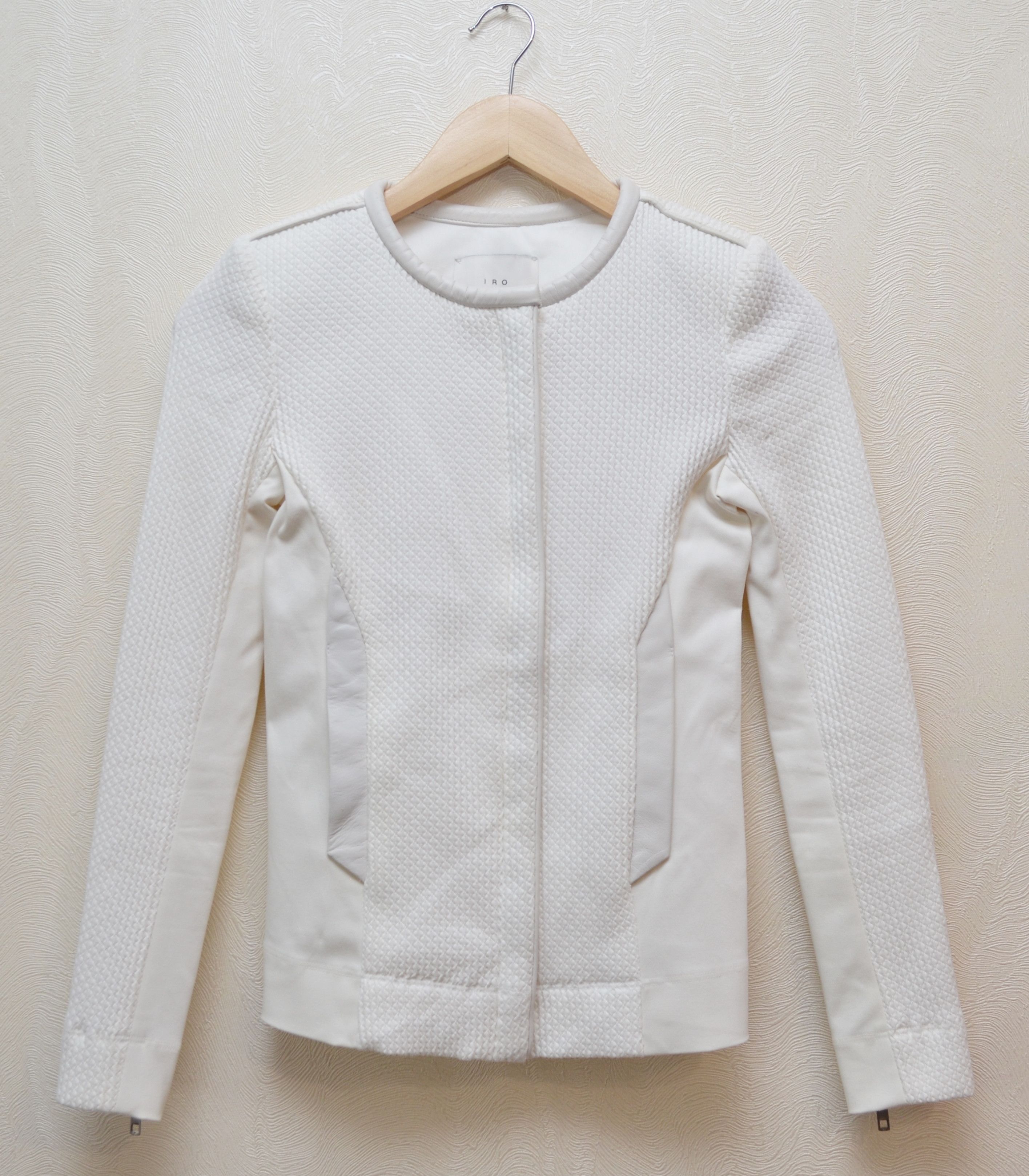 Iro IRO Brock Textured Leather Zip Jacket Size 34 XS Size XS / US 0-2 / IT 36-38 - 4 Thumbnail