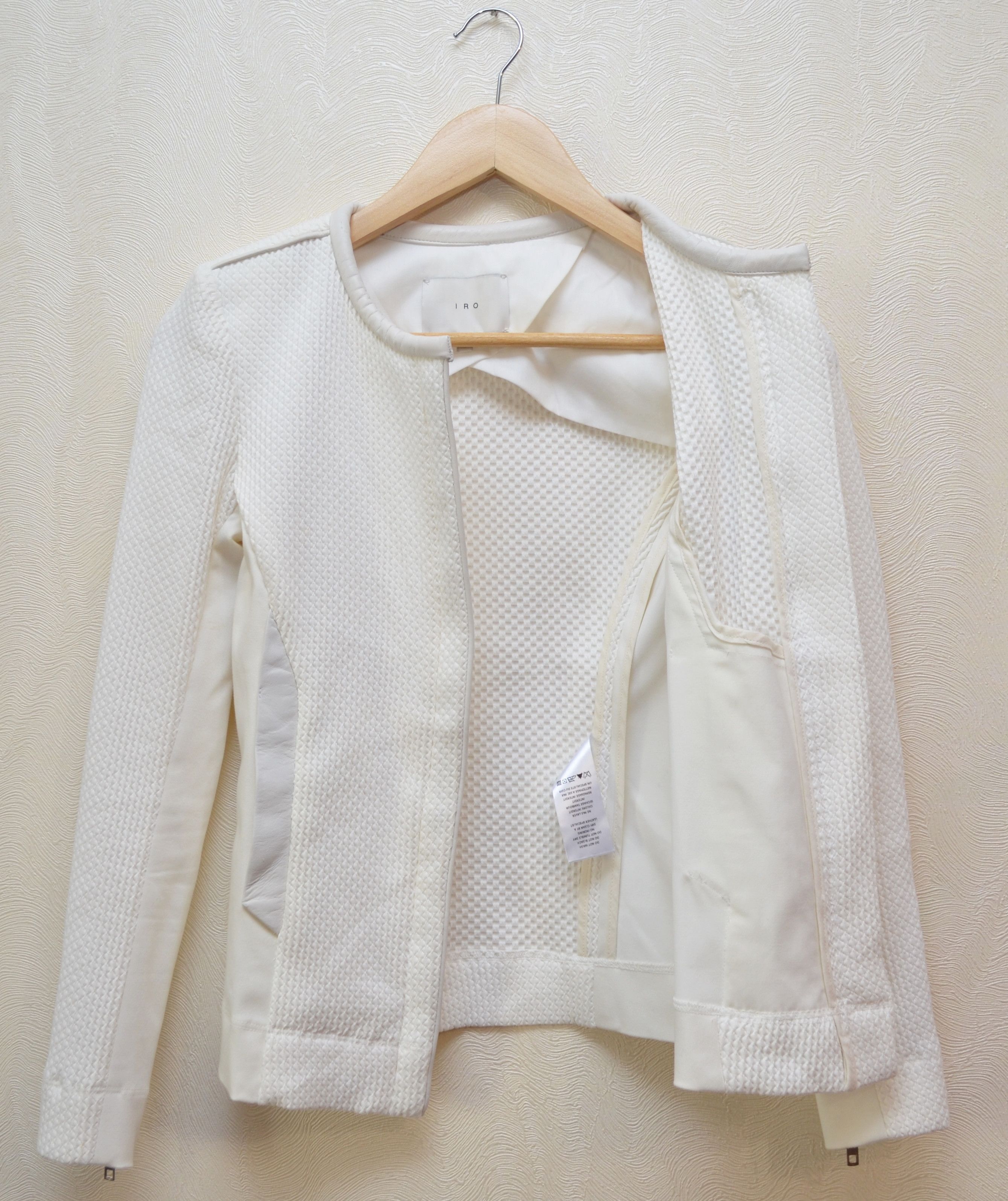 Iro IRO Brock Textured Leather Zip Jacket Size 34 XS Size XS / US 0-2 / IT 36-38 - 12 Thumbnail
