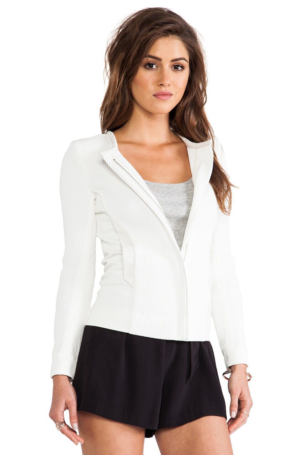 Iro IRO Brock Textured Leather Zip Jacket Size 34 XS Size XS / US 0-2 / IT 36-38 - 1 Thumbnail