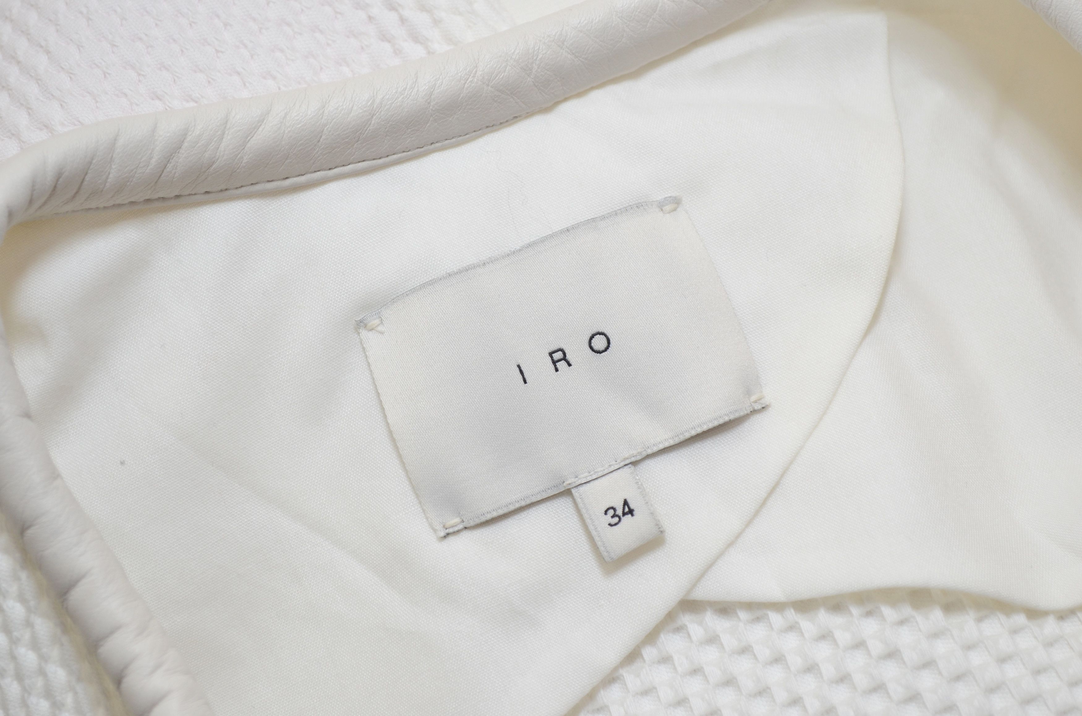 Iro IRO Brock Textured Leather Zip Jacket Size 34 XS Size XS / US 0-2 / IT 36-38 - 13 Thumbnail