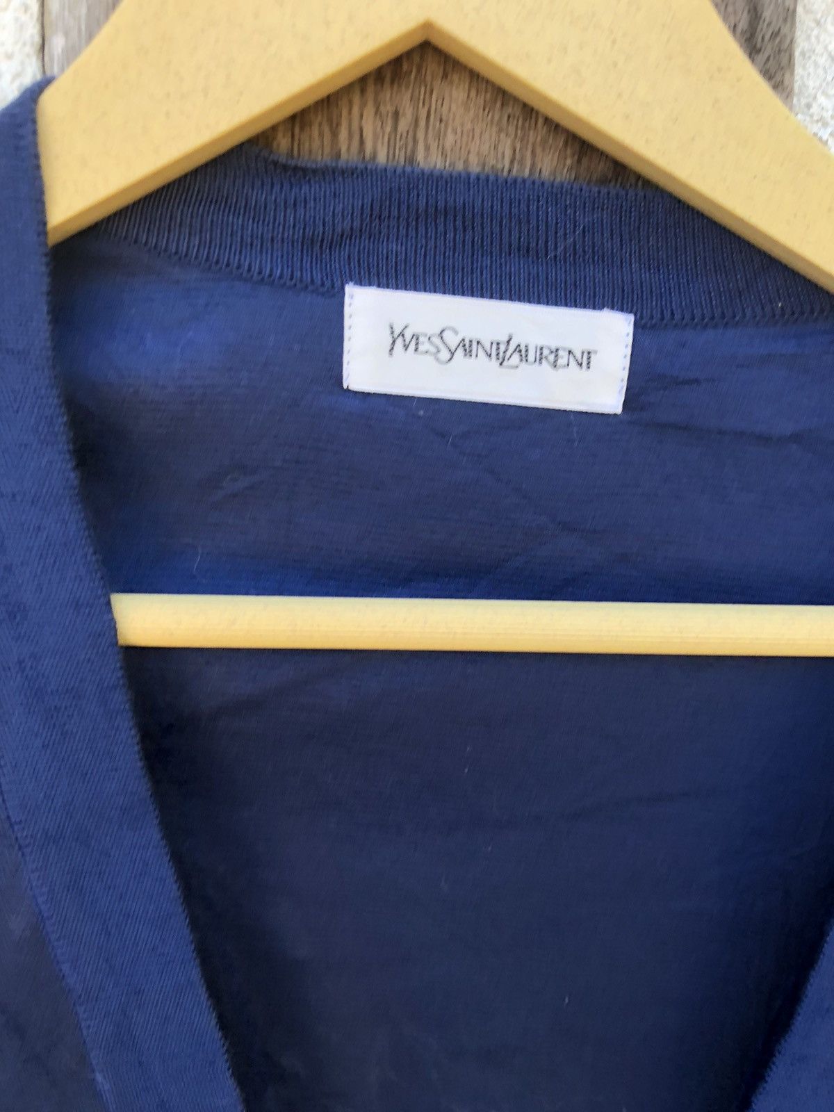 Yves Saint Laurent Yves Saint Laurent Cropped Coat Blue Color Jacket Size M / US 6-8 / IT 42-44 - 4 Thumbnail