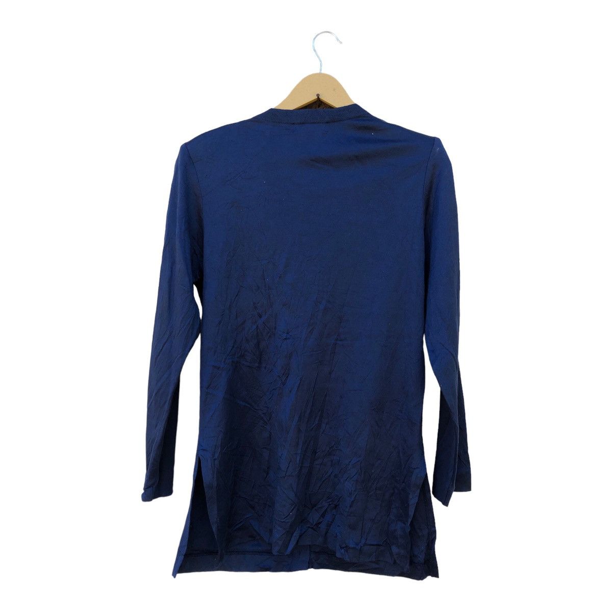 Yves Saint Laurent Yves Saint Laurent Cropped Coat Blue Color Jacket Size M / US 6-8 / IT 42-44 - 2 Thumbnail