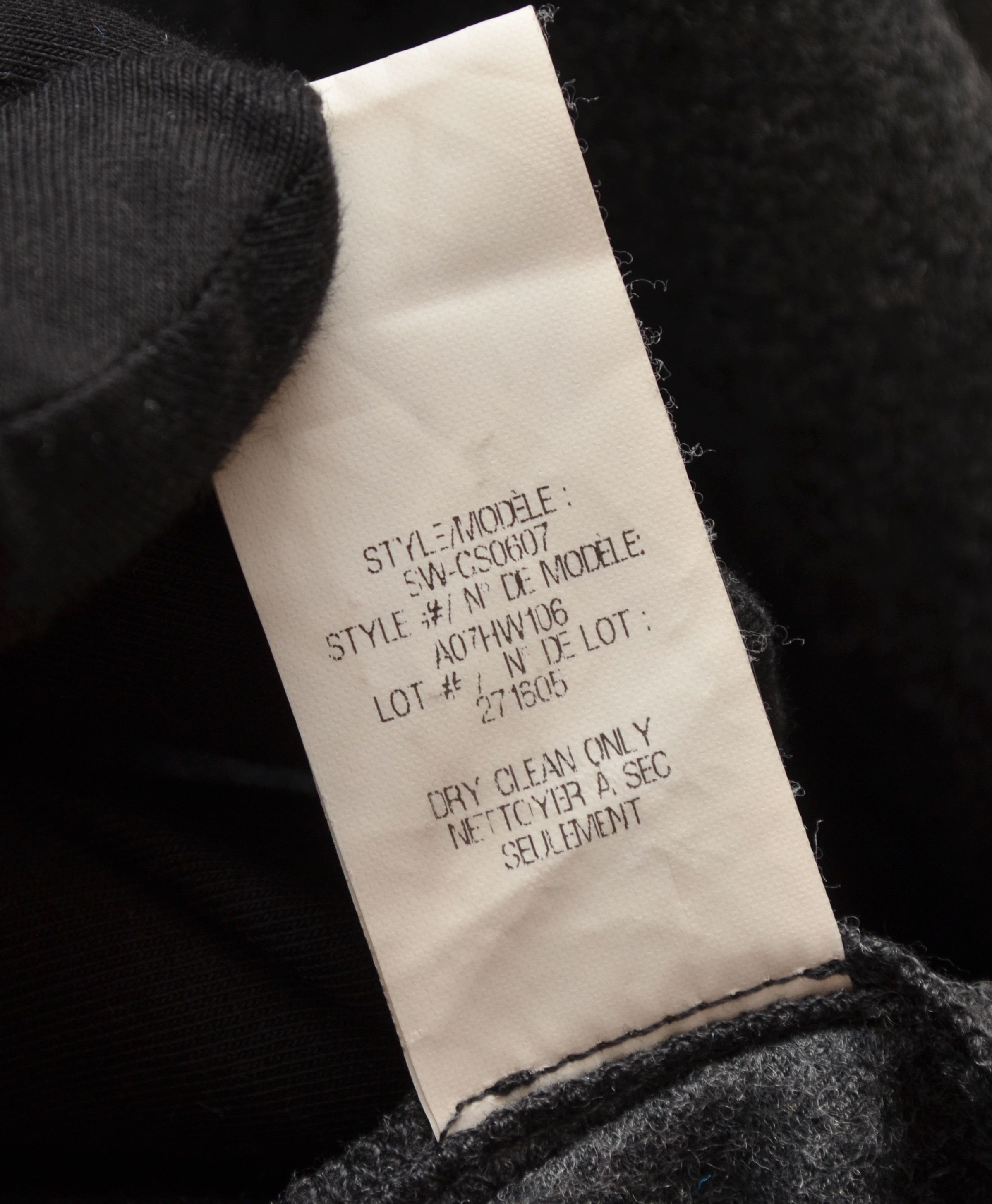 Helmut Lang Helmut Lang 100% Wool Dark Grey Cowl Neck Full Zip Jacket S Size S / US 4 / IT 40 - 8 Thumbnail