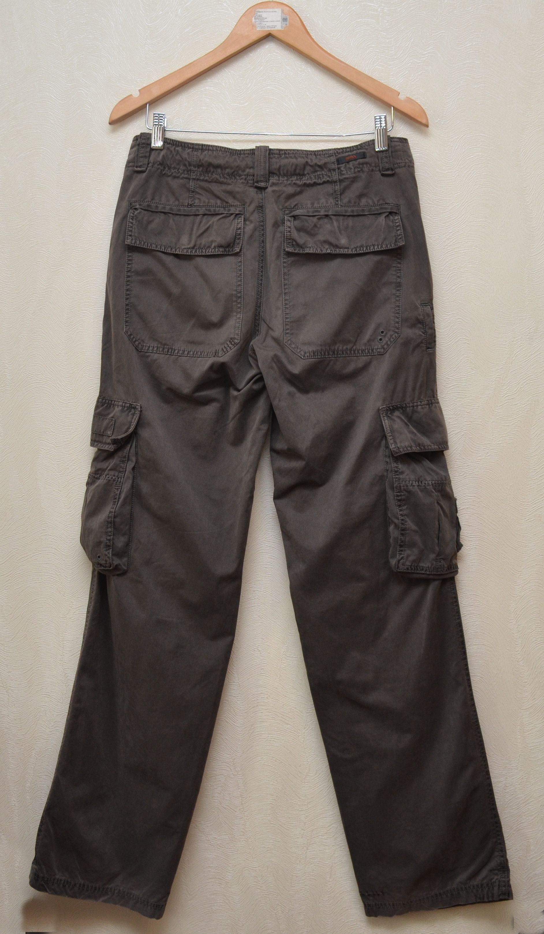 Hugo Boss Hugo Boss Dark Brown Garment Dyed Cargo Pants Multipocket Size US 30 / EU 46 - 7 Thumbnail