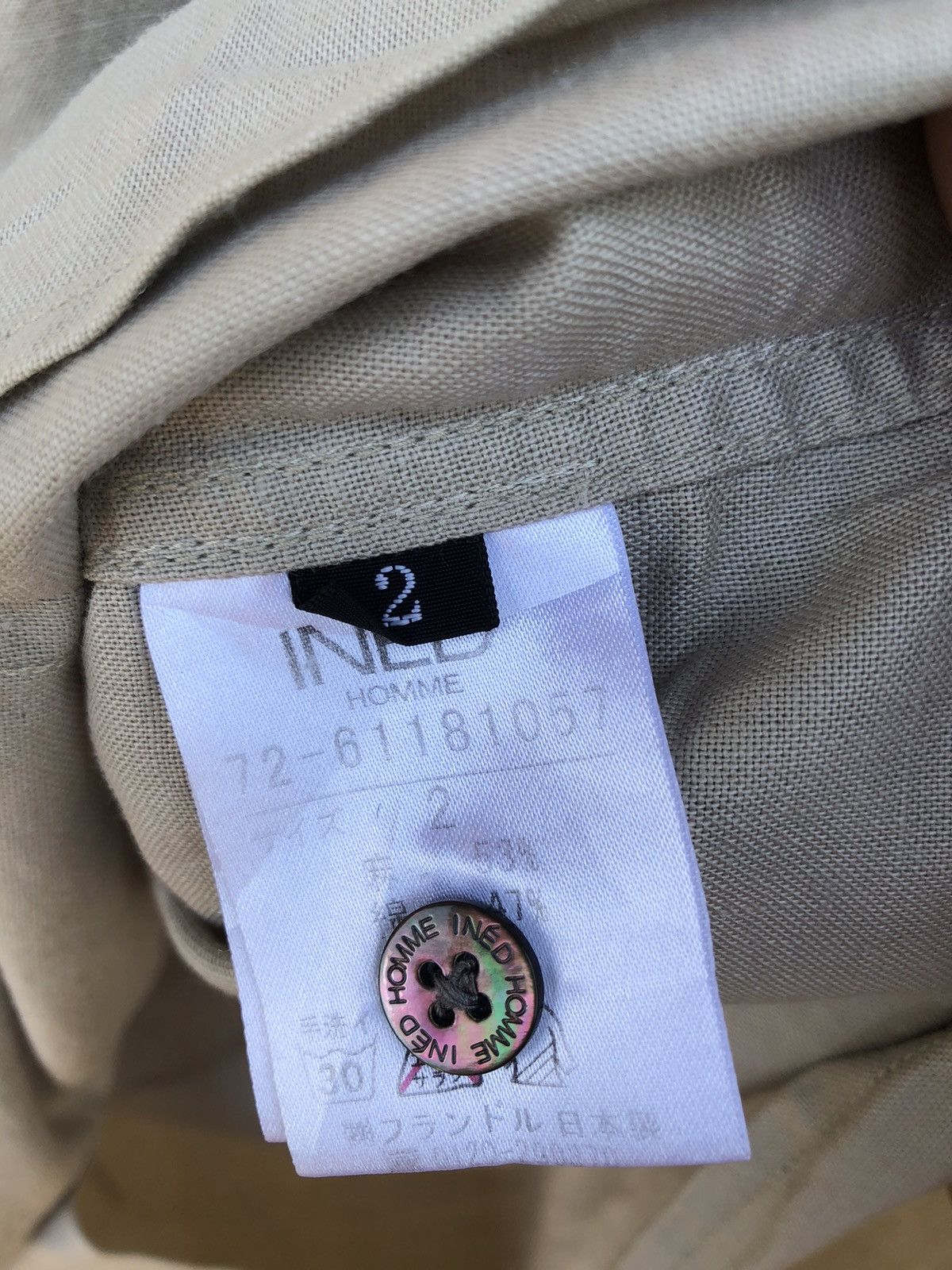 Japanese Brand × Yohji Yamamoto IN’ED Homme Yohji Yamamoto Shirt Button up Size XS / US 0-2 / IT 36-38 - 5 Thumbnail