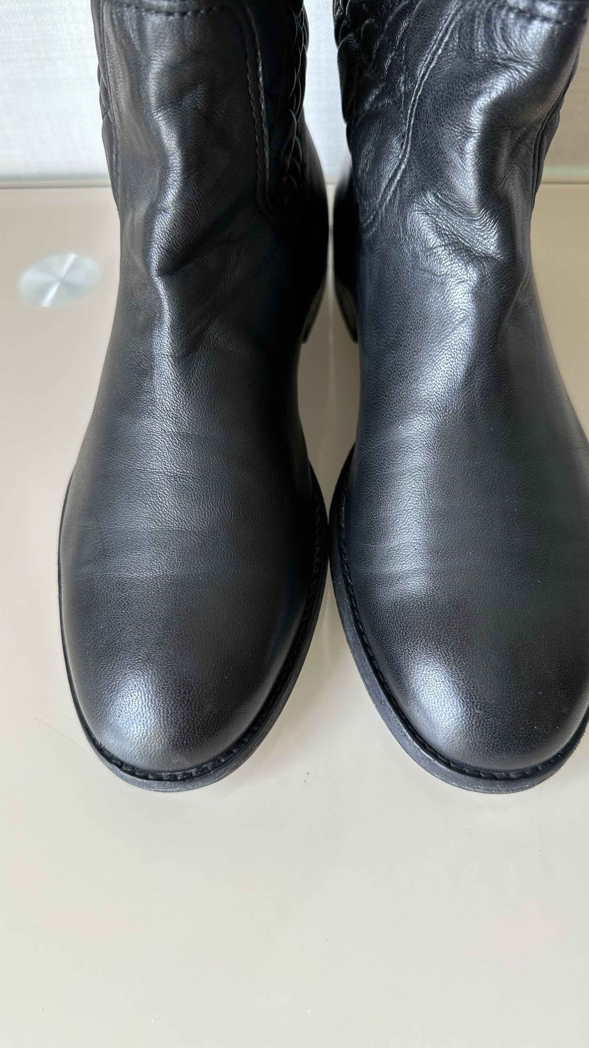 Dior DIOR Cannage Quilted nappa leather high boots black Size US 8.5 / IT 38.5 - 6 Thumbnail