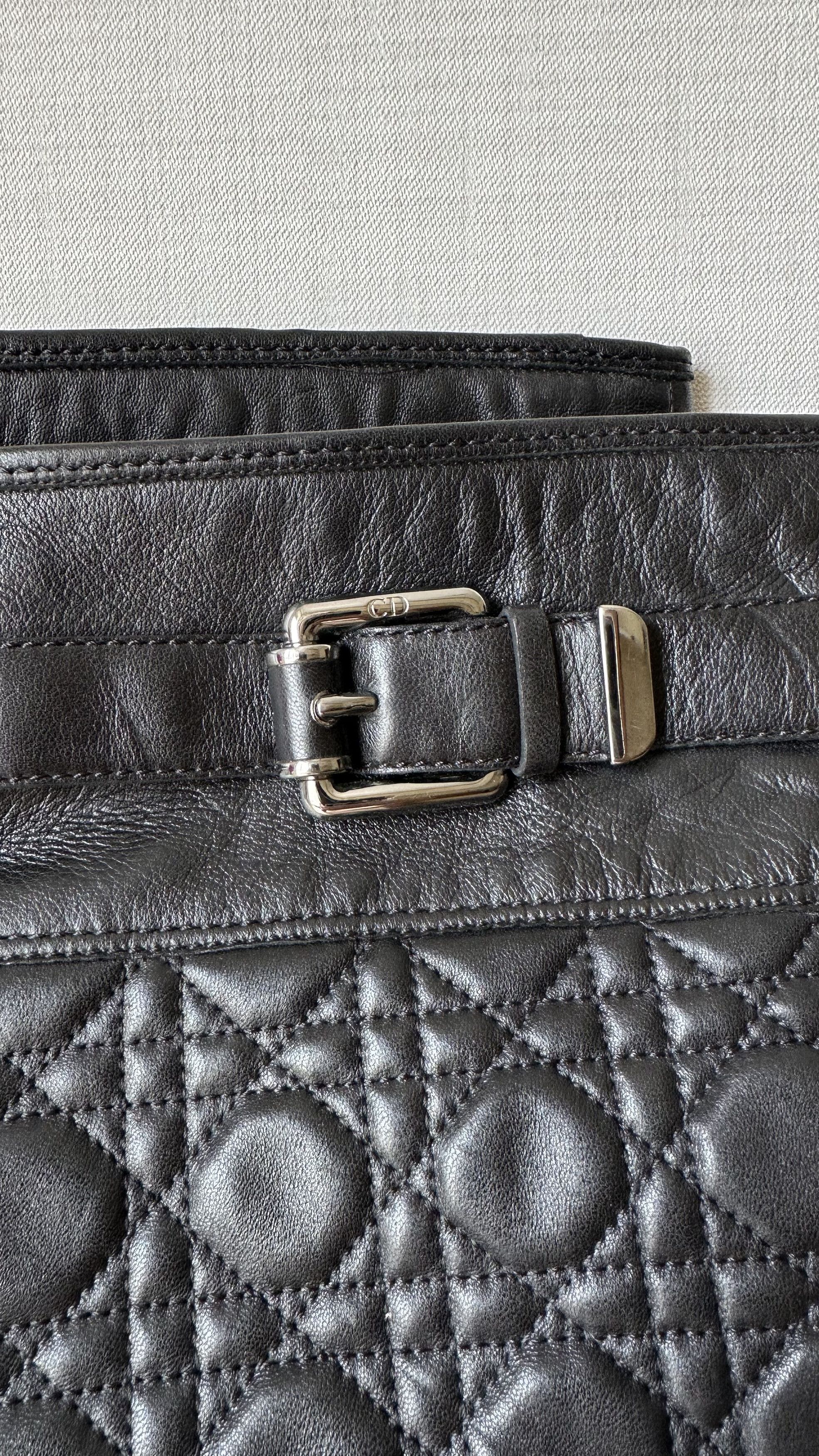 Dior DIOR Cannage Quilted nappa leather high boots black Size US 8.5 / IT 38.5 - 3 Thumbnail