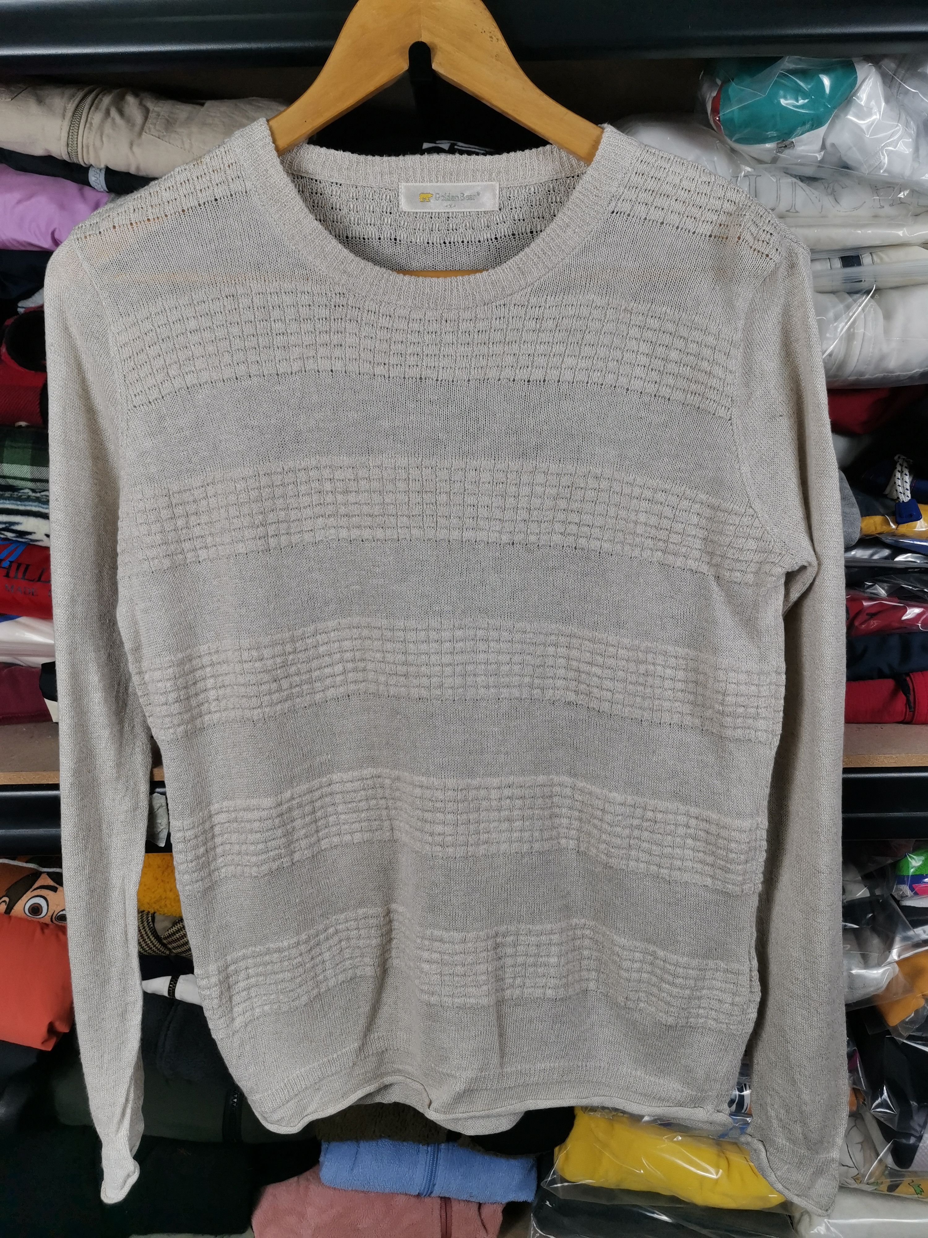 Japanese Brand Vintage Golden Bear Knit Sweater Size US M / EU 48-50 / 2 - 1 Thumbnail