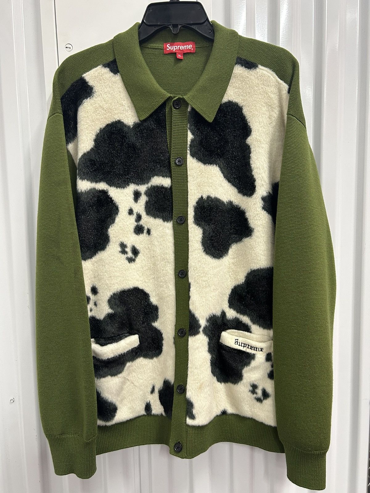 supreme cow print cardigan Supreme 牛柄カーディガン XL Cow Print