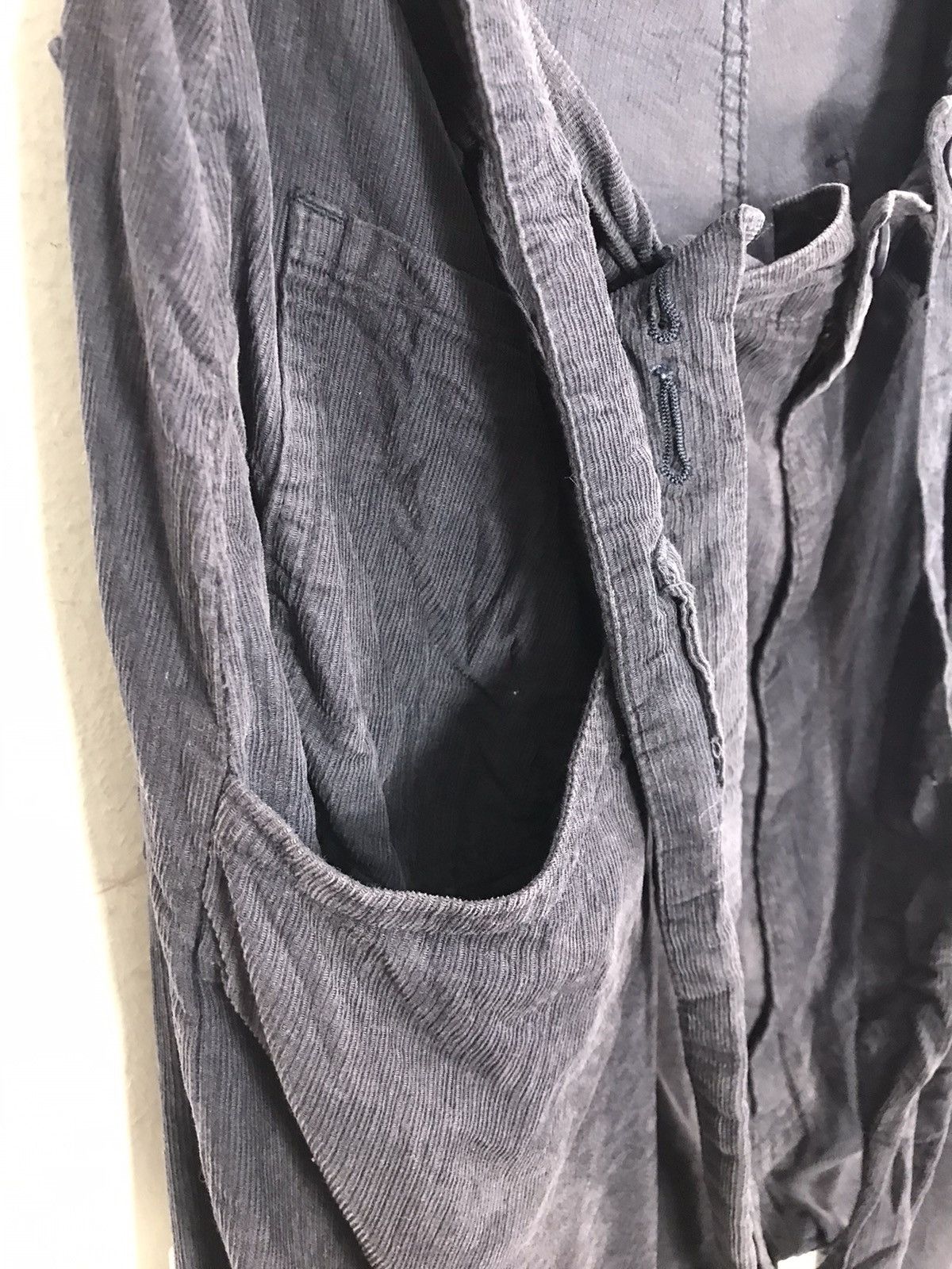 Designer × Issey Miyake × Japanese Brand Unique Ne-Net Issey Miyake Corduroy Trouser Paint Splash Size 27" / US 4 / IT 40 - 9 Thumbnail
