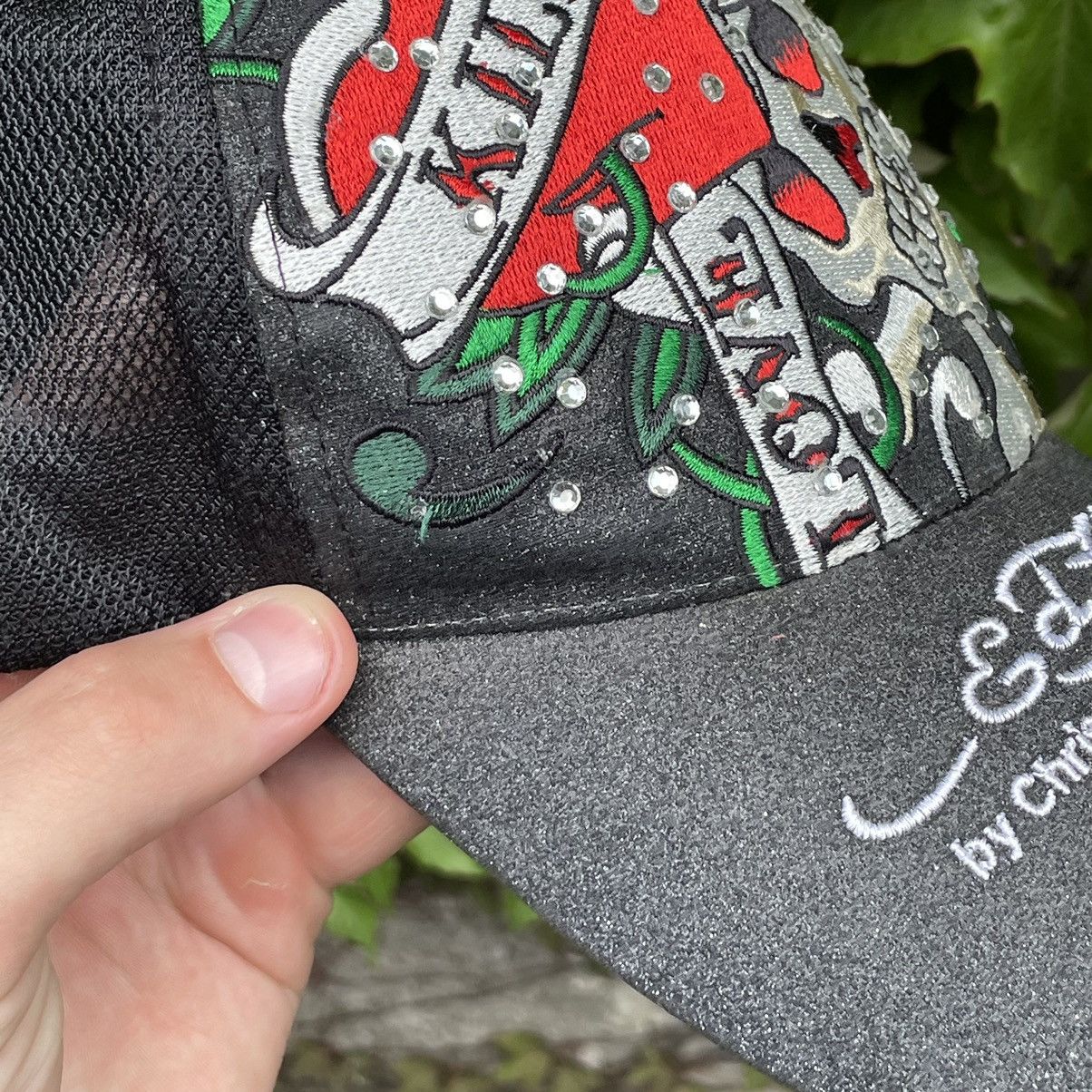 Christian Audigier Vintage Y2K Ed Hardy Skull Trucker Hat Size ONE SIZE - 12 Thumbnail