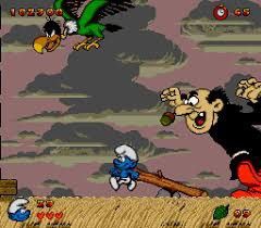 Vintage The Smurfs 94 90s Sega Genesis Game Promo Game Vtg T-Shirt Size US L / EU 52-54 / 3 - 4 Thumbnail