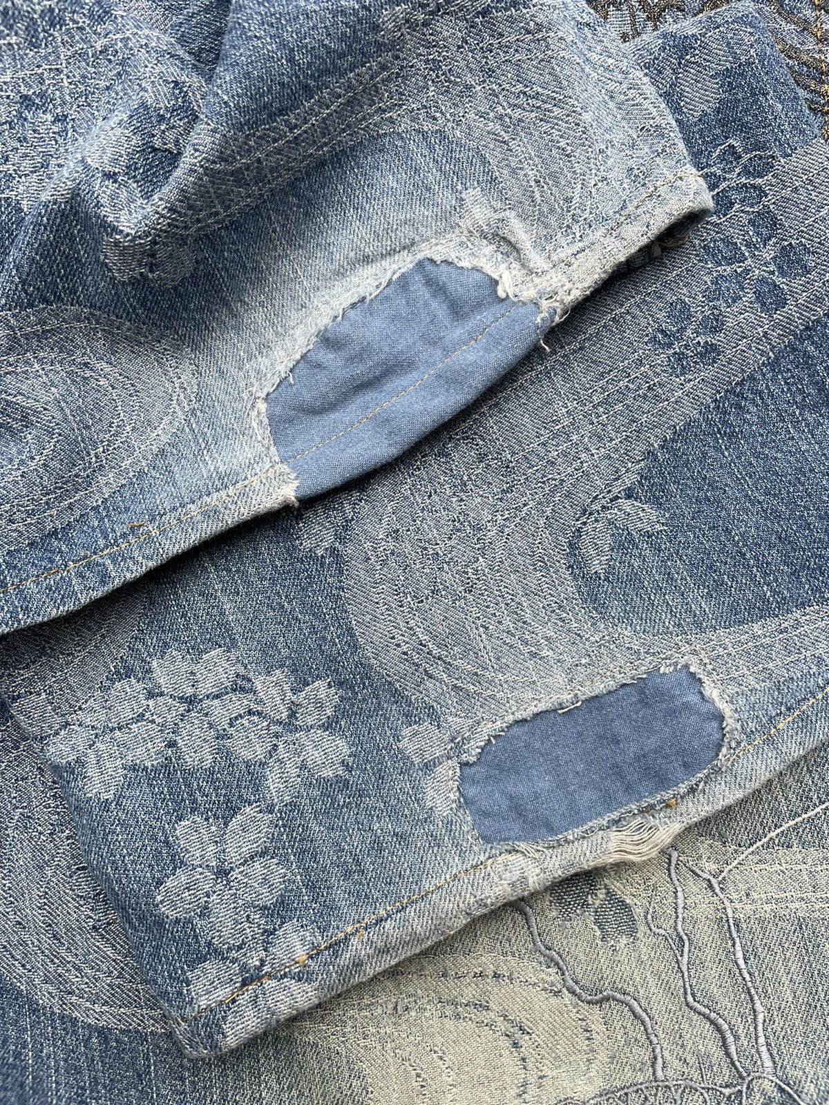 Japanese Brand Karakuri Tamashi Sukajan Emboiderey Distresed Denim Size US 40 / EU 56 - 11 Thumbnail