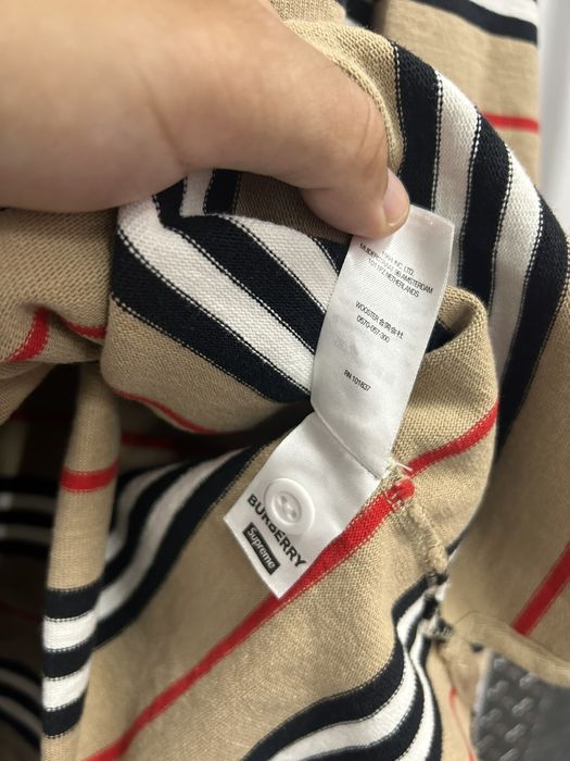 Supreme Supreme Burberry Rugby Beige | Grailed