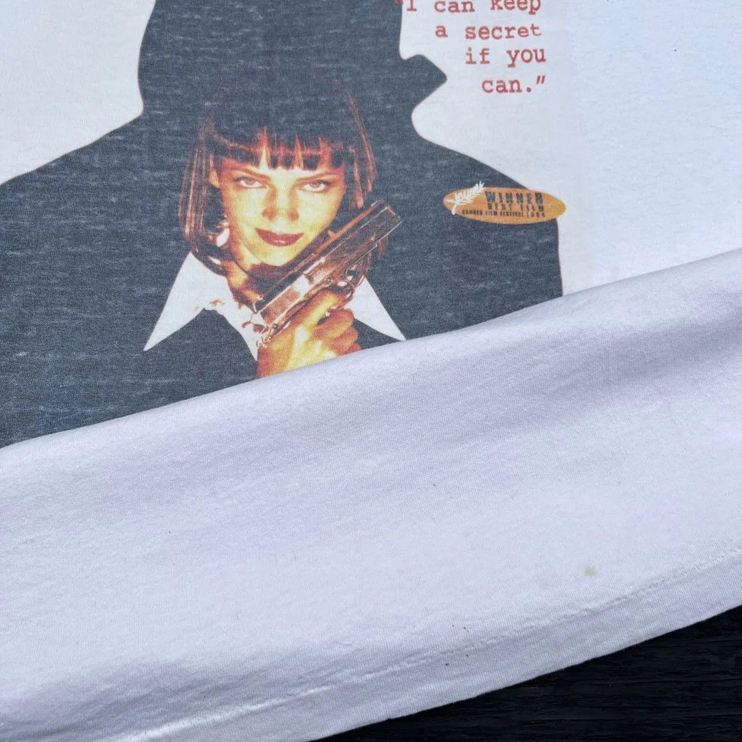 Hanes Pulp Fiction 94 90s Vtg Tarantino Movie Cannes Rare T-Shirt Size US XL / EU 56 / 4 - 3 Thumbnail