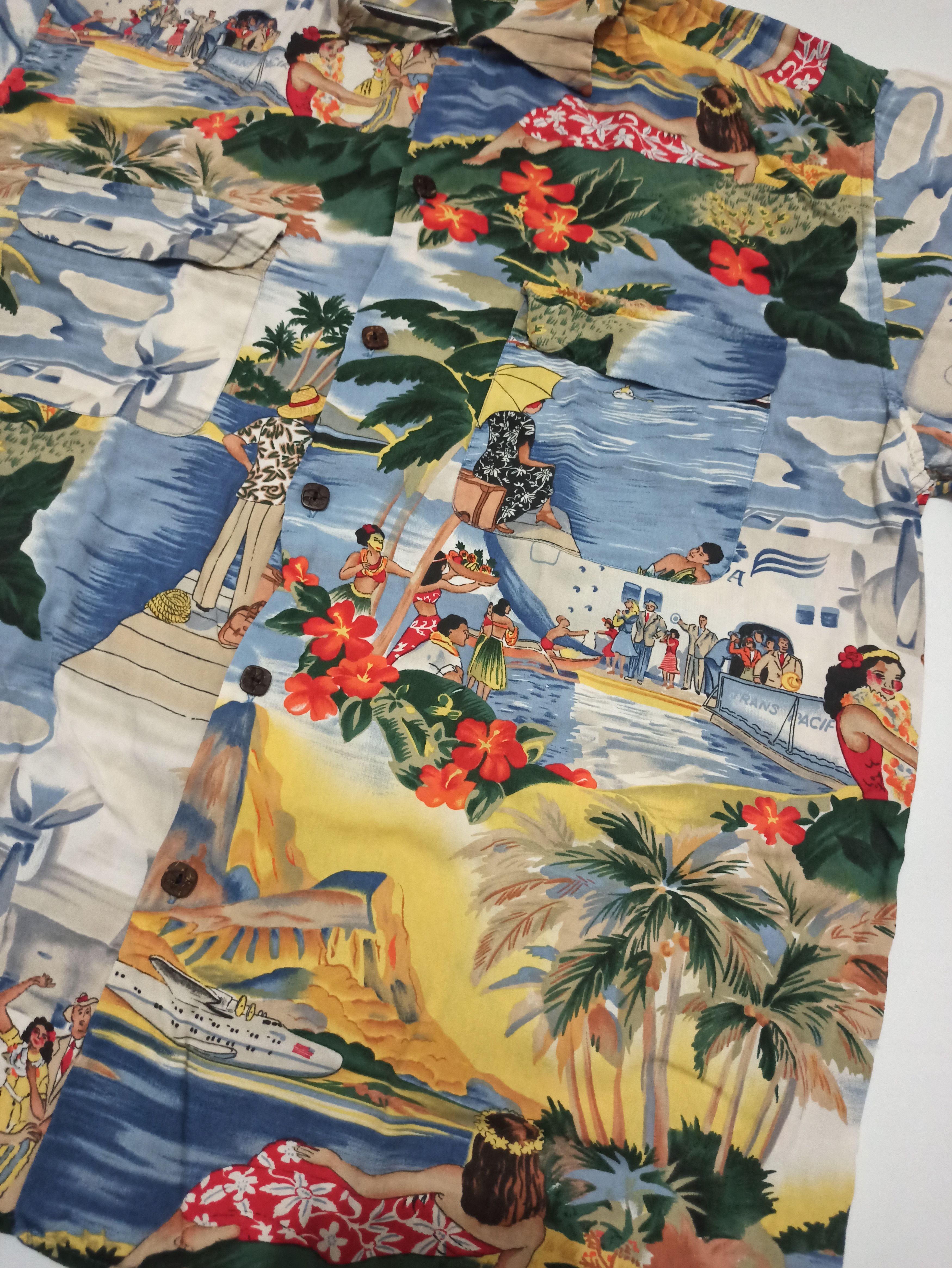 Reyn Spooner Vintage Reyn Spooner Tourist Aloha Tropical Hawaiian Shirt Size US L / EU 52-54 / 3 - 6 Thumbnail