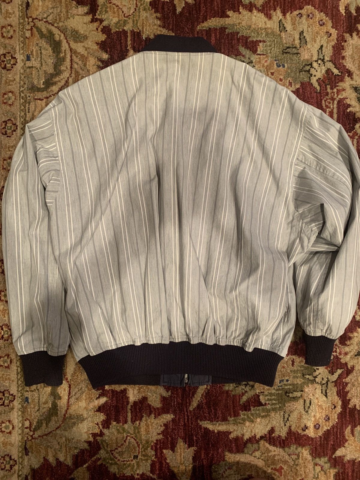 Comme des Garcons × Comme des Garcons Homme CDG Reversible Bomber Navy/Gray Striped Size US M / EU 48-50 / 2 - 4 Thumbnail