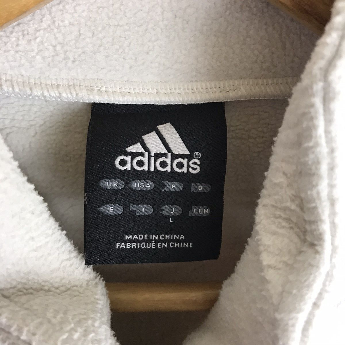 Adidas Vintage 00s Adidas Minimalist Zipper Sweater Fleece Jacket Size US L / EU 52-54 / 3 - 4 Thumbnail